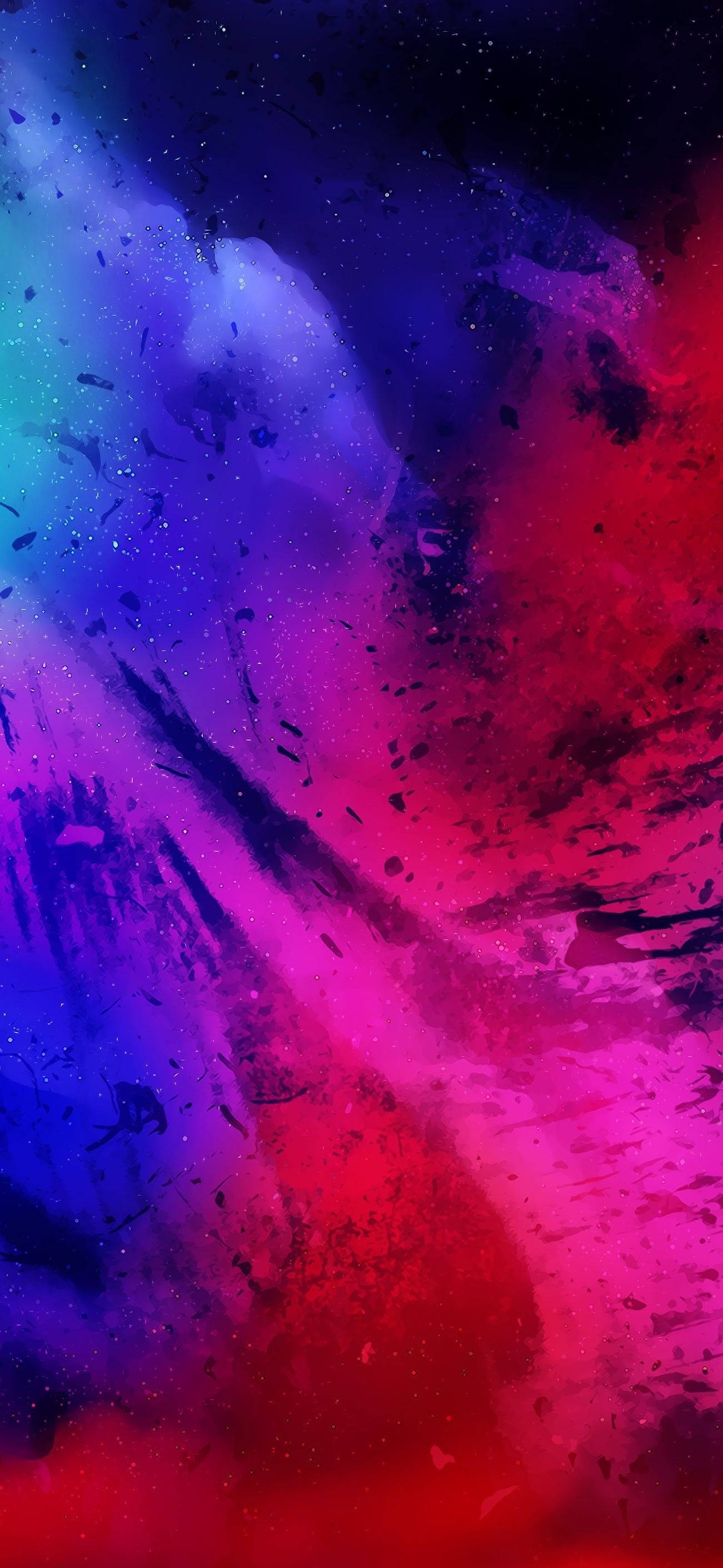 iPhone 12, electric pink, blue, 2K Phone Wallpaper