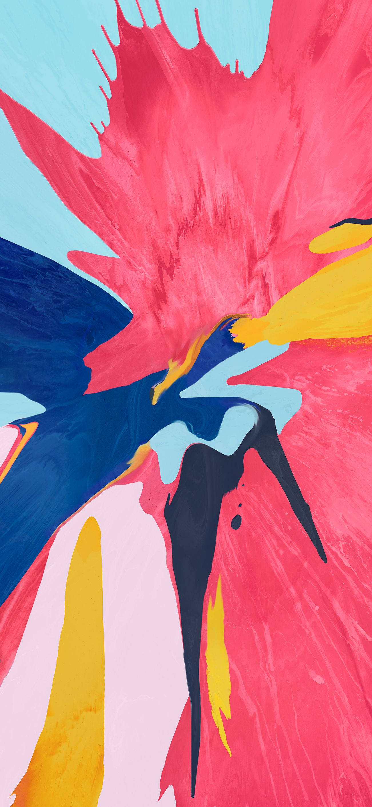 iPhone 12, pink, blue, 2K Phone Wallpaper