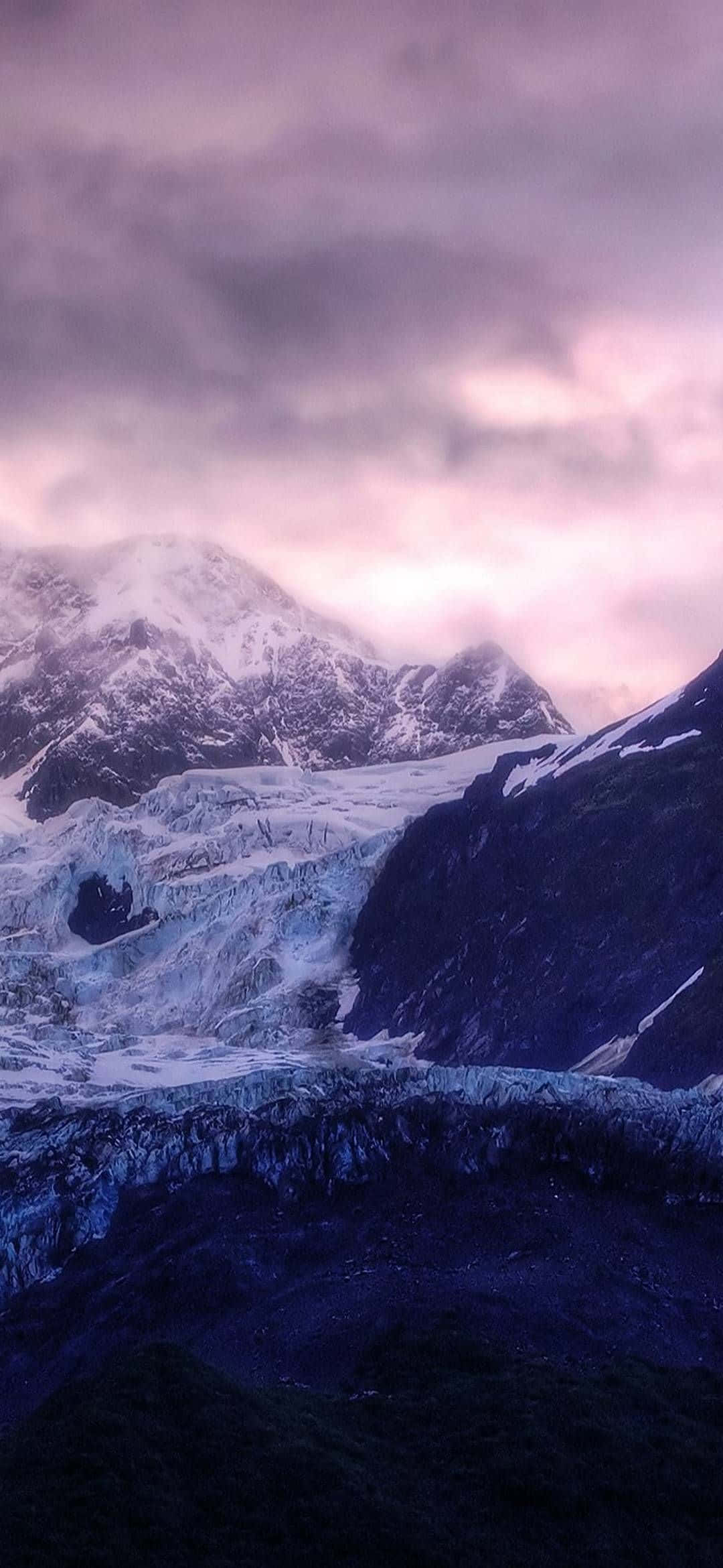iPhone 13 Mini, glacier, rugged mountains, Full HD Phone Wallpaper