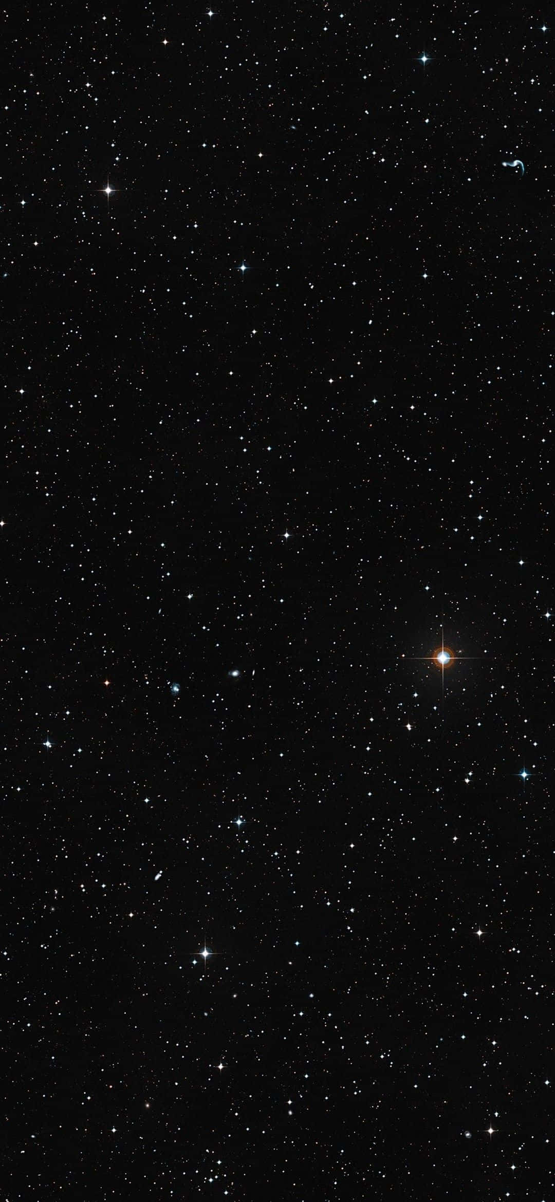 iPhone 13 Mini, deep black sky, twinkling stars, Full HD Phone Wallpaper