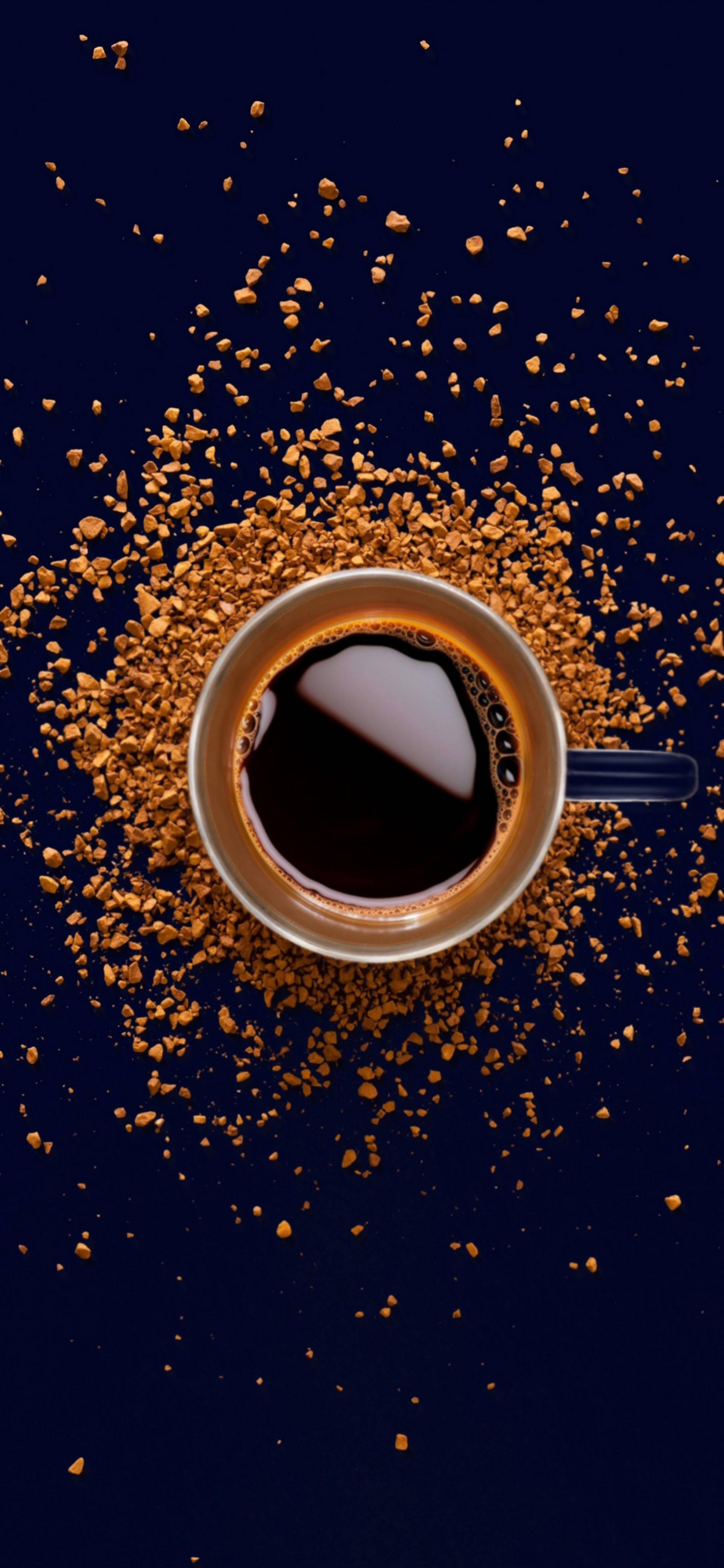 iPhone 13 Pro Max, coffee, coffee grounds, 4K Phone Wallpaper