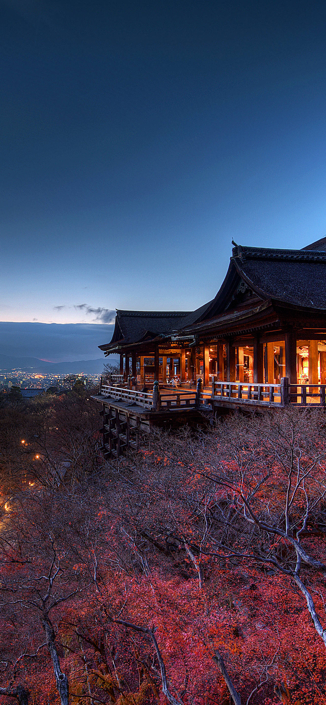 iPhone 13 Pro, temple, hillside, 2K Phone Wallpaper