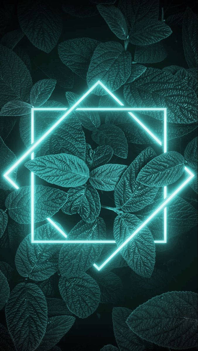 neon green, leaves, iPhone 13 Pro, SD Phone Wallpaper