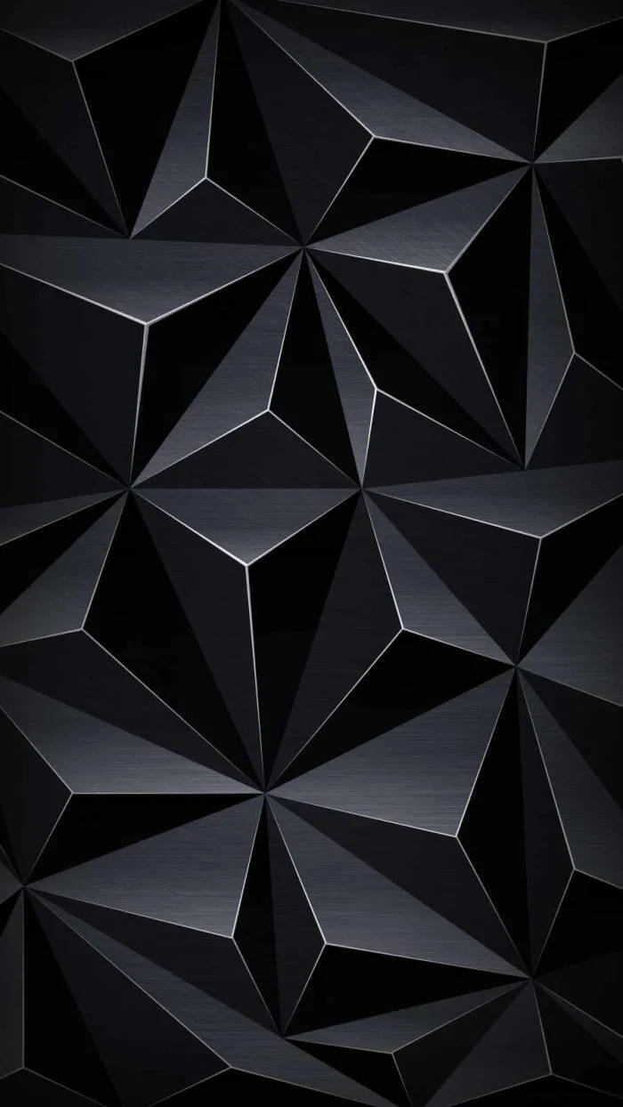 iPhone 13 Pro, black, triangles, SD Phone Wallpaper