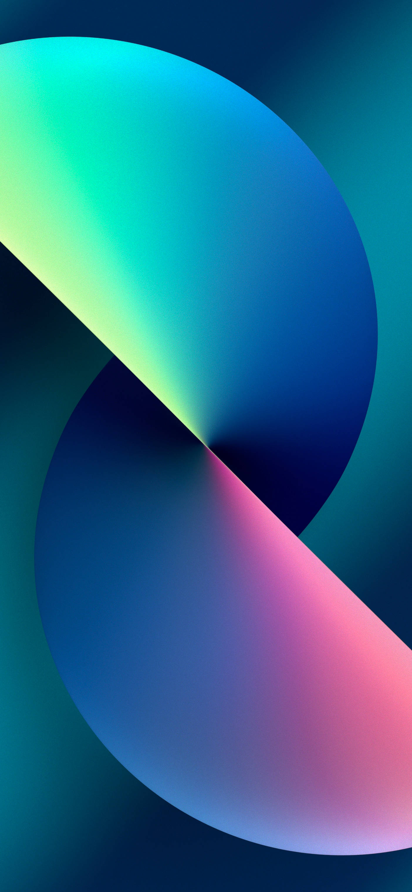 iPhone 13, light blue, teal green, 2K Phone Wallpaper