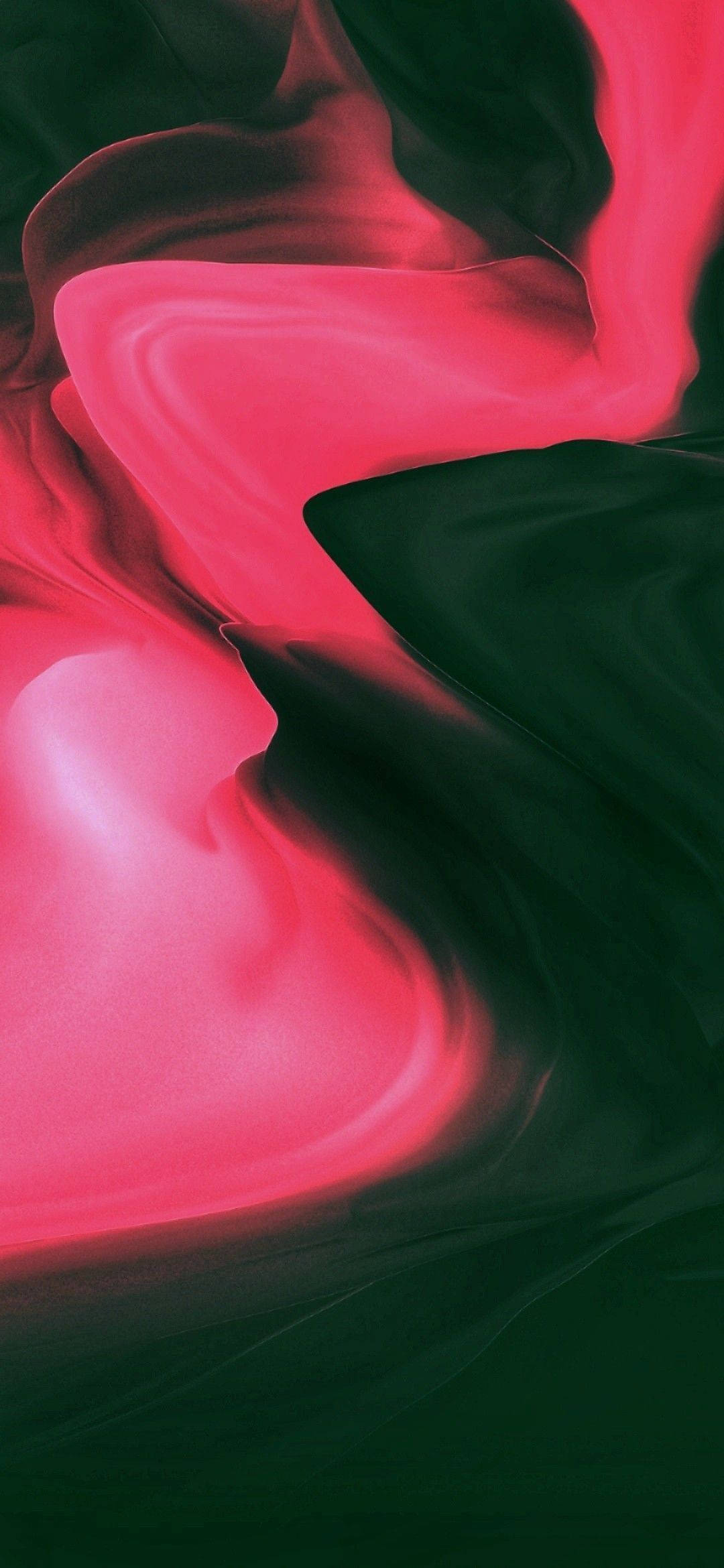 iPhone 13, iOS Pink Smoke, vibrant pink, Full HD Phone Wallpaper