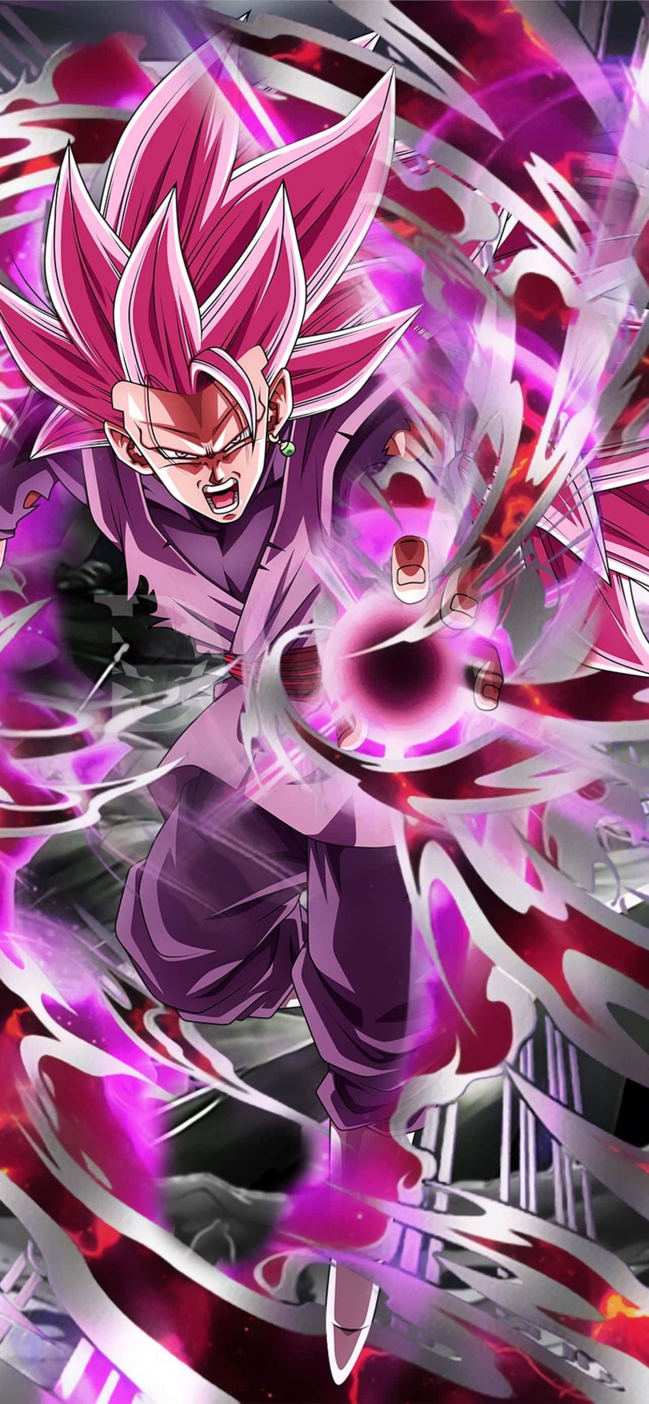 iPhone 14 Plus, 1284 x 2778, pink spiky hair, 2K Phone Wallpaper