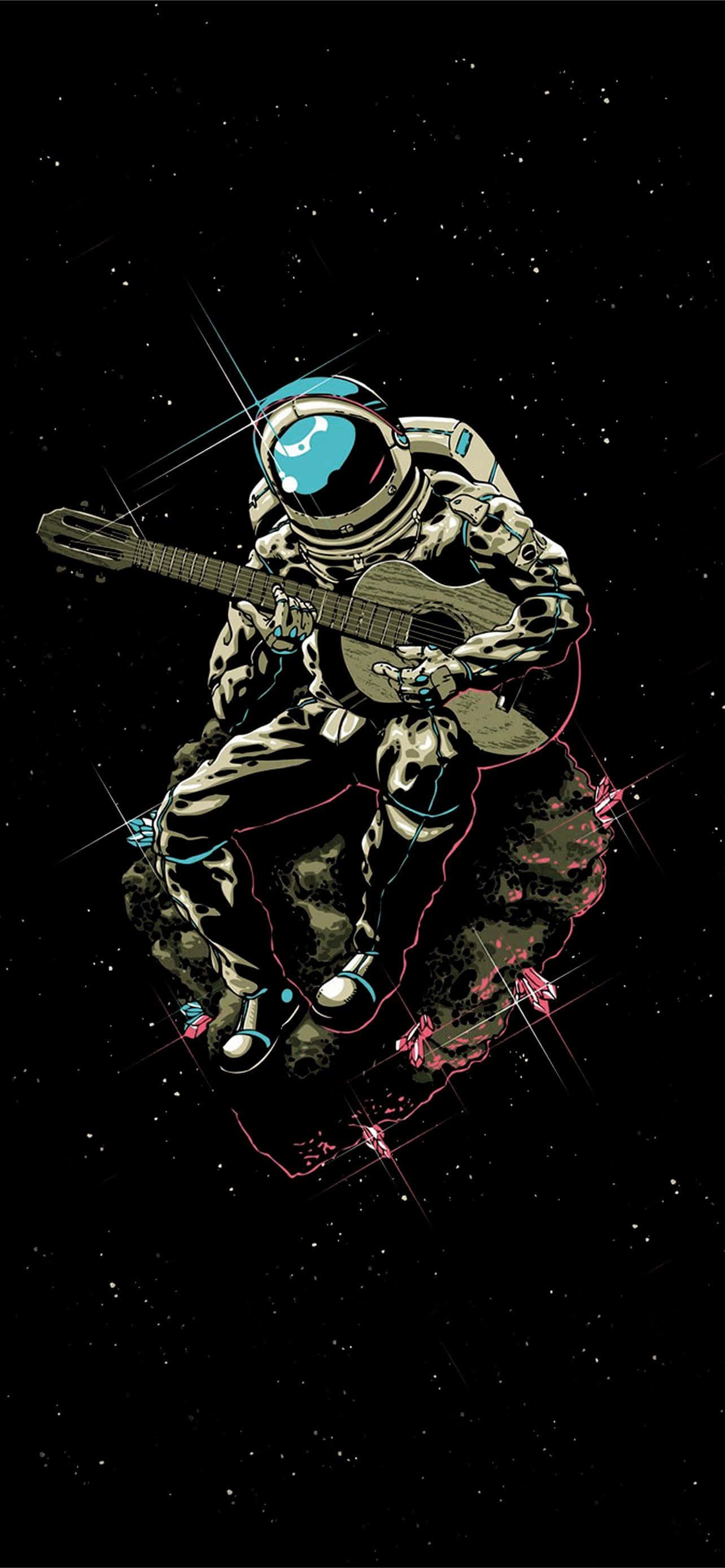 iPhone 14 Plus, astronaut, spacesuit, 2K Phone Wallpaper