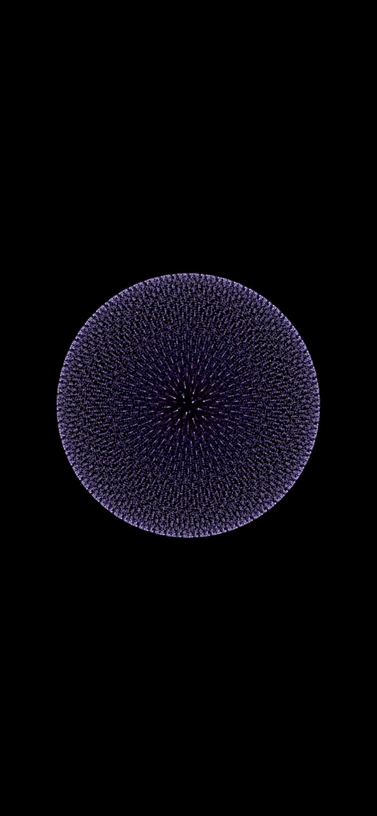 iPhone 14 Plus, purple, circular pattern, 2K Phone Wallpaper
