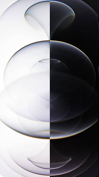 iPhone 14 Pro, black, white, SD Phone Wallpaper
