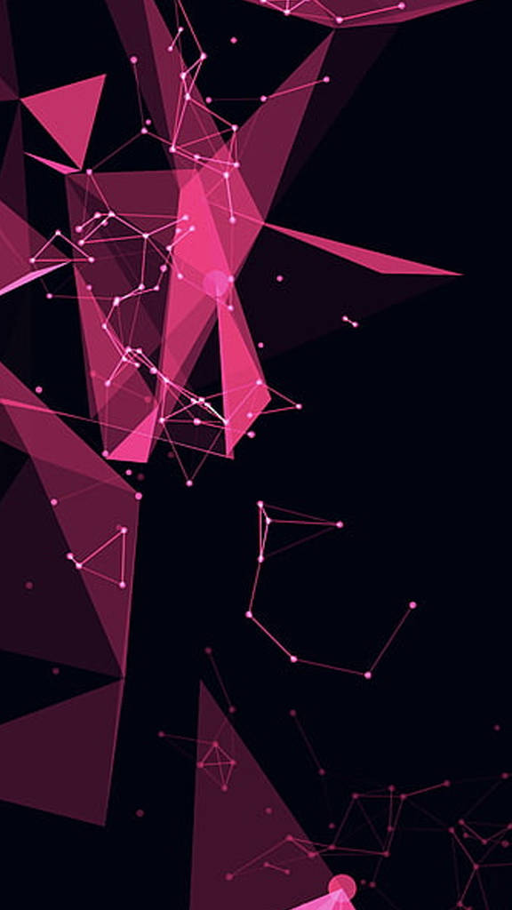 iPhone 14 Pro, dark pink, triangles, SD Phone Wallpaper