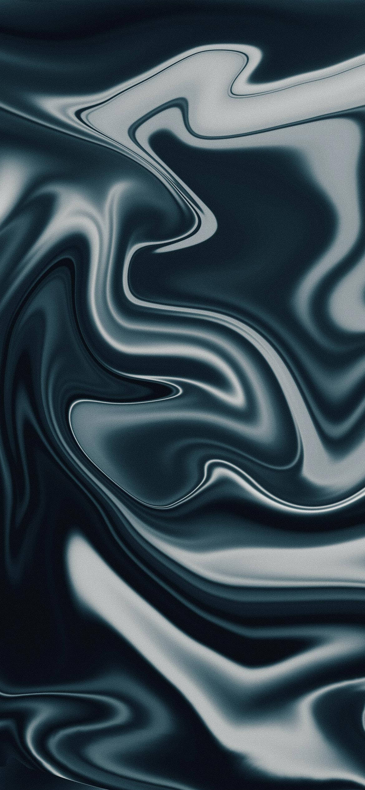 iPhone 14 Pro, dark green, fluid metallic swirls, Full HD Phone Wallpaper