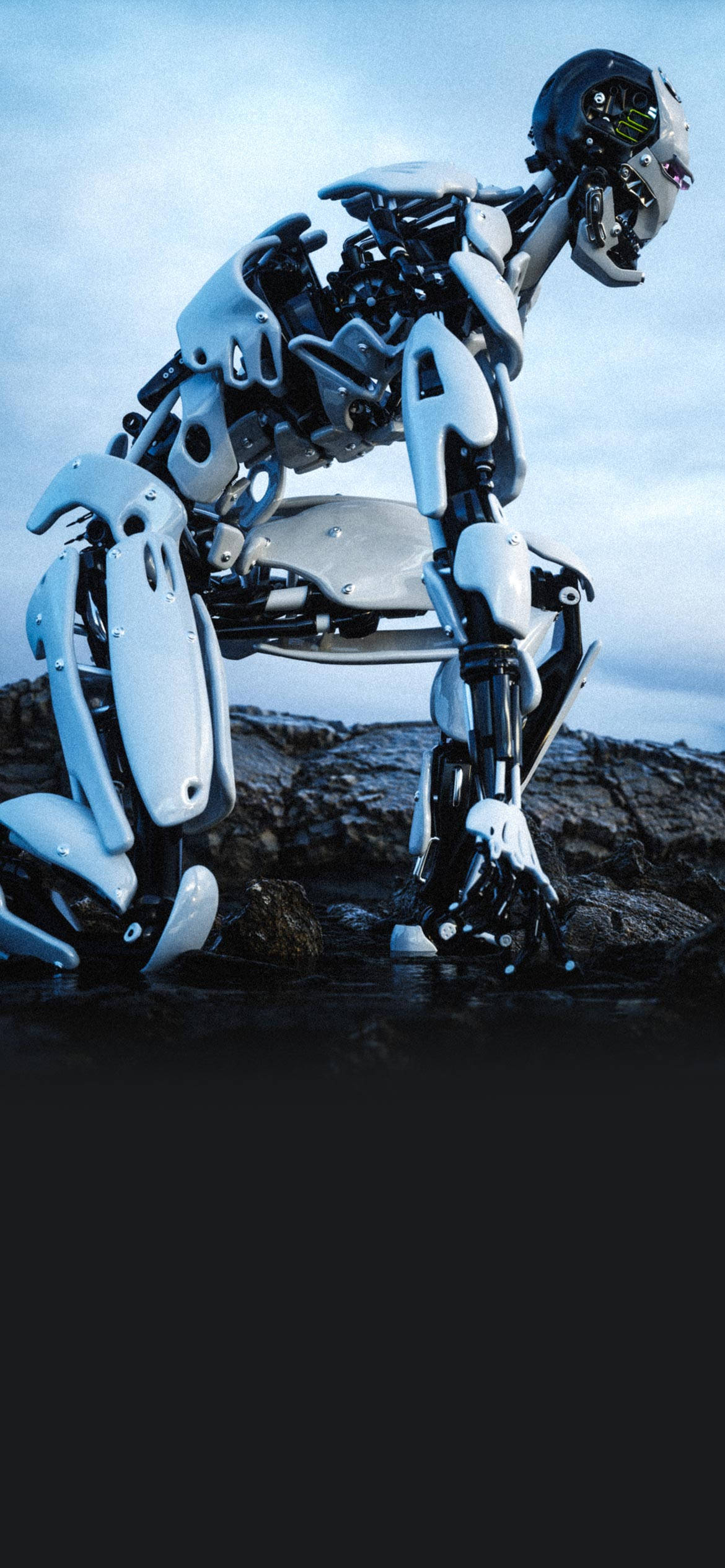 iPhone 14 Pro, 3D, white, Full HD Phone Wallpaper