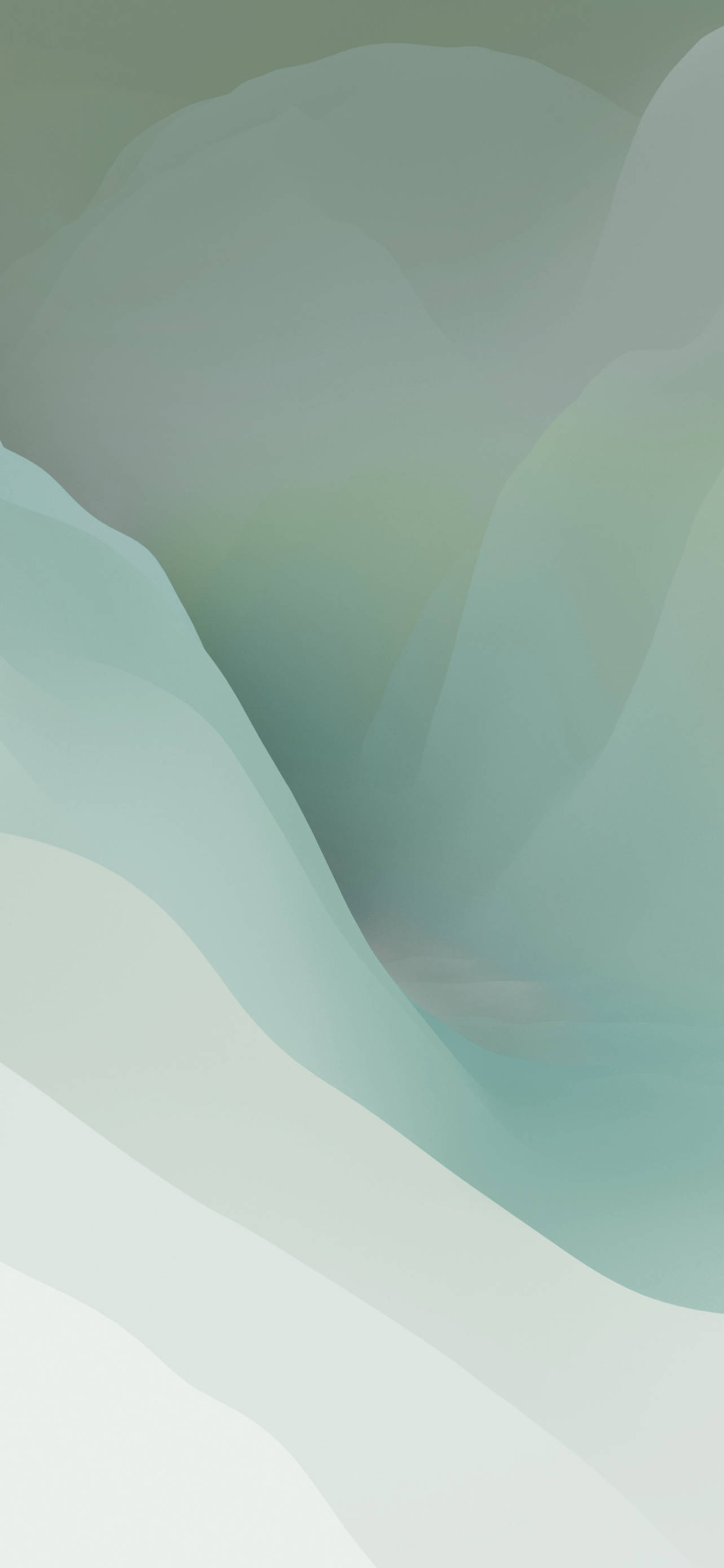 iPhone 14, pastel green, muted teal, 2K Phone Wallpaper