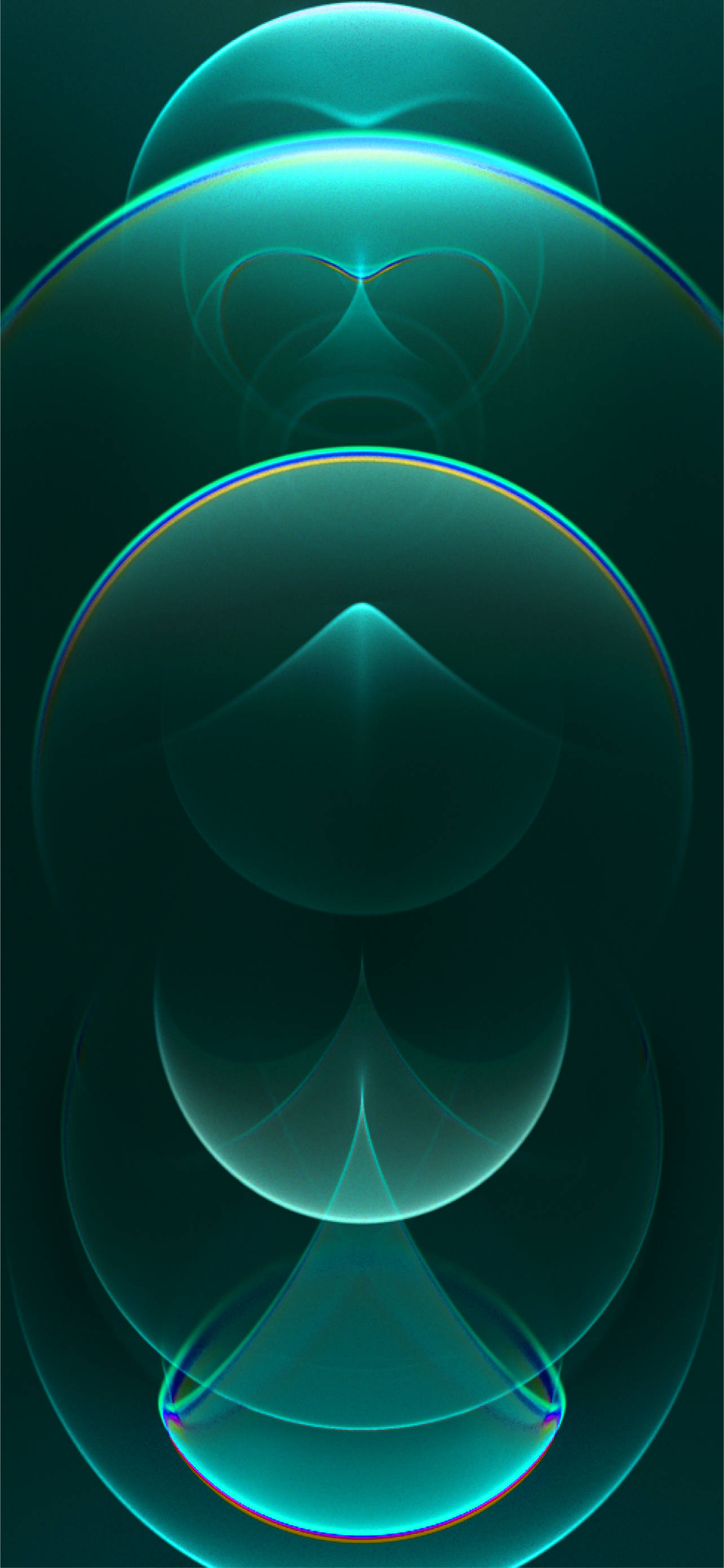 iPhone 14, Neon Green, teal, 2K Phone Wallpaper