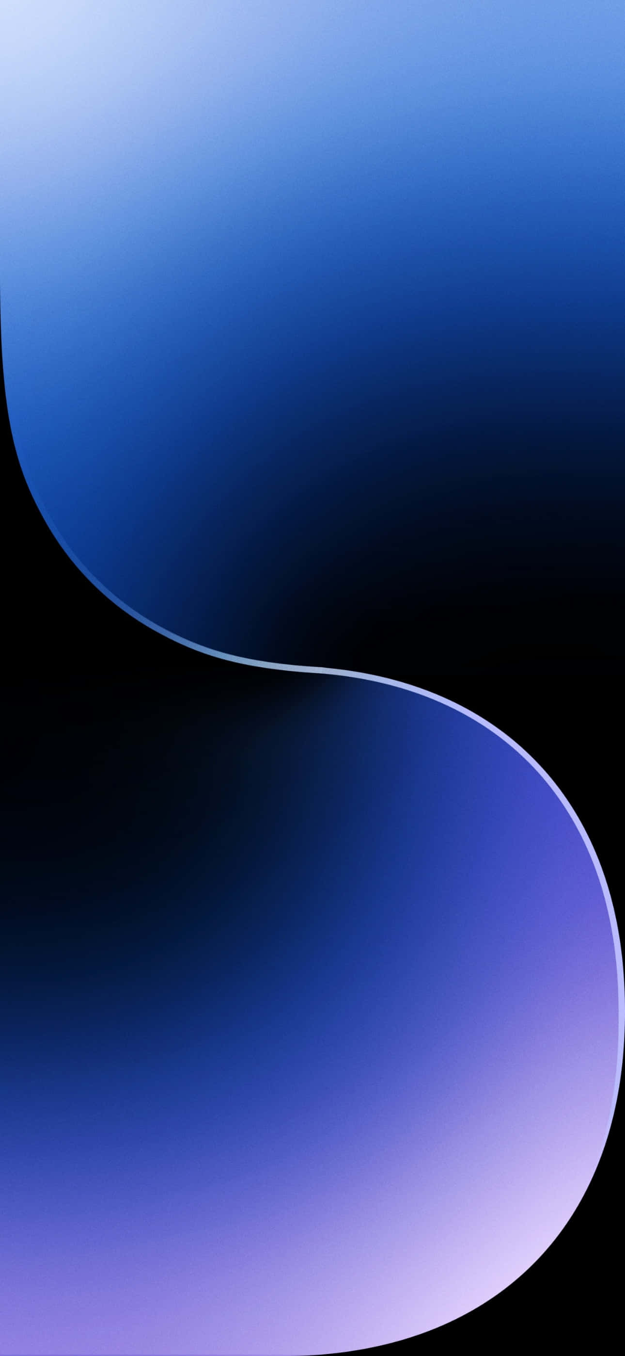 iPhone 15 Pro Max, blue gradient, black background, 2K Phone Wallpaper