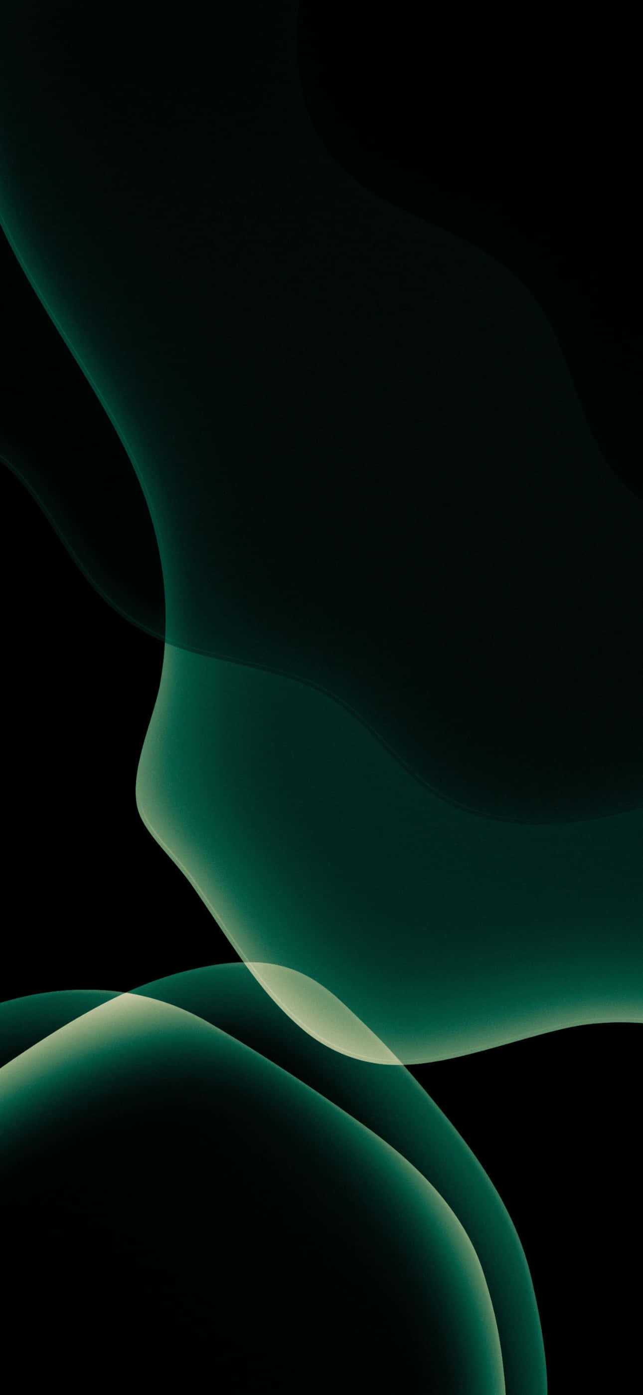 iPhone 15 Pro Max, emerald green, deep black, 2K Phone Wallpaper