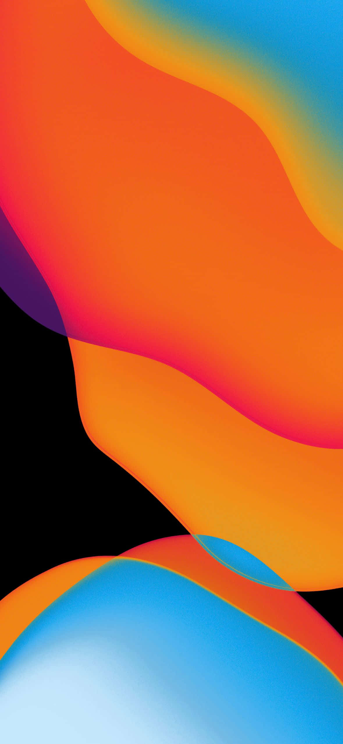 abstract color waves, orange, pink, Full HD Phone Wallpaper