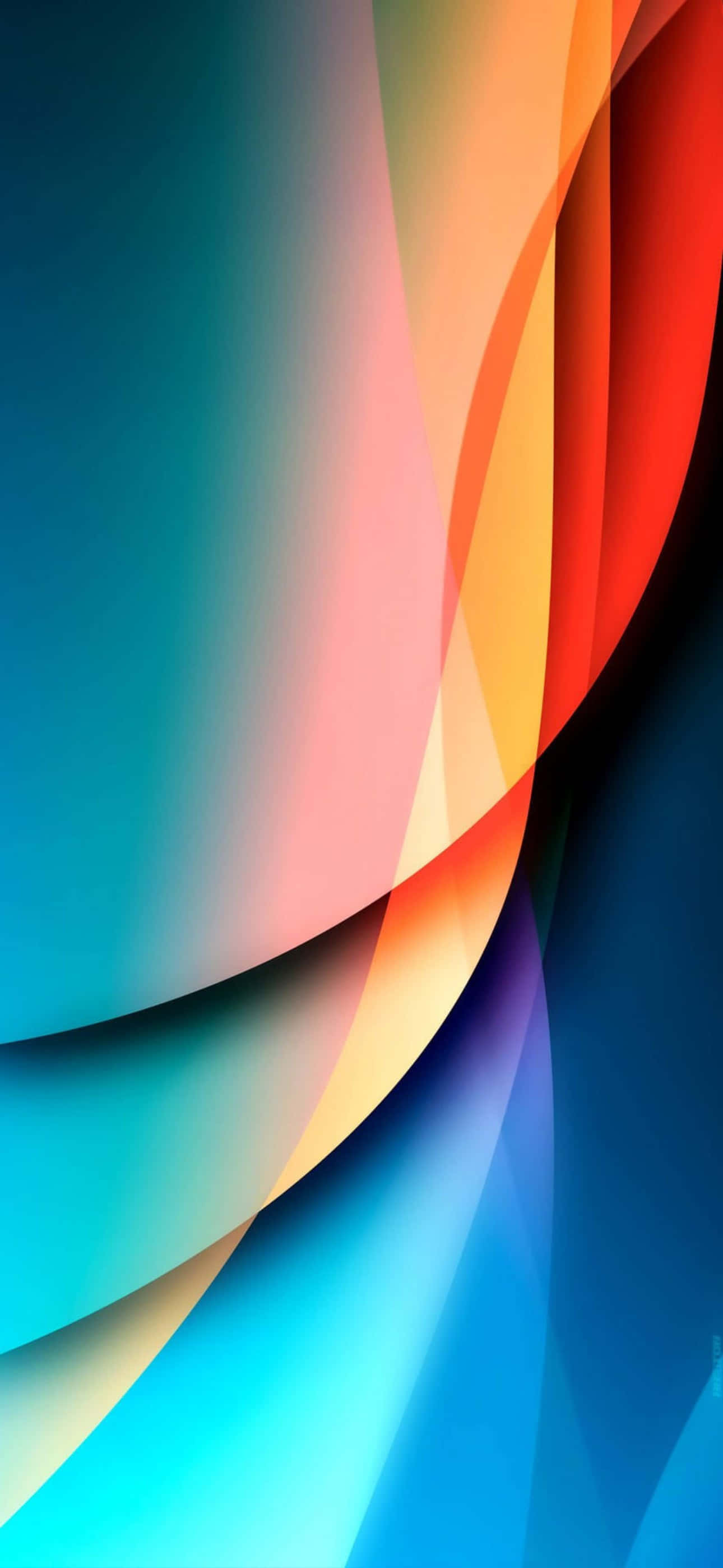 iPhone 16 Plus, blue to red, diagonally, 2K Phone Wallpaper