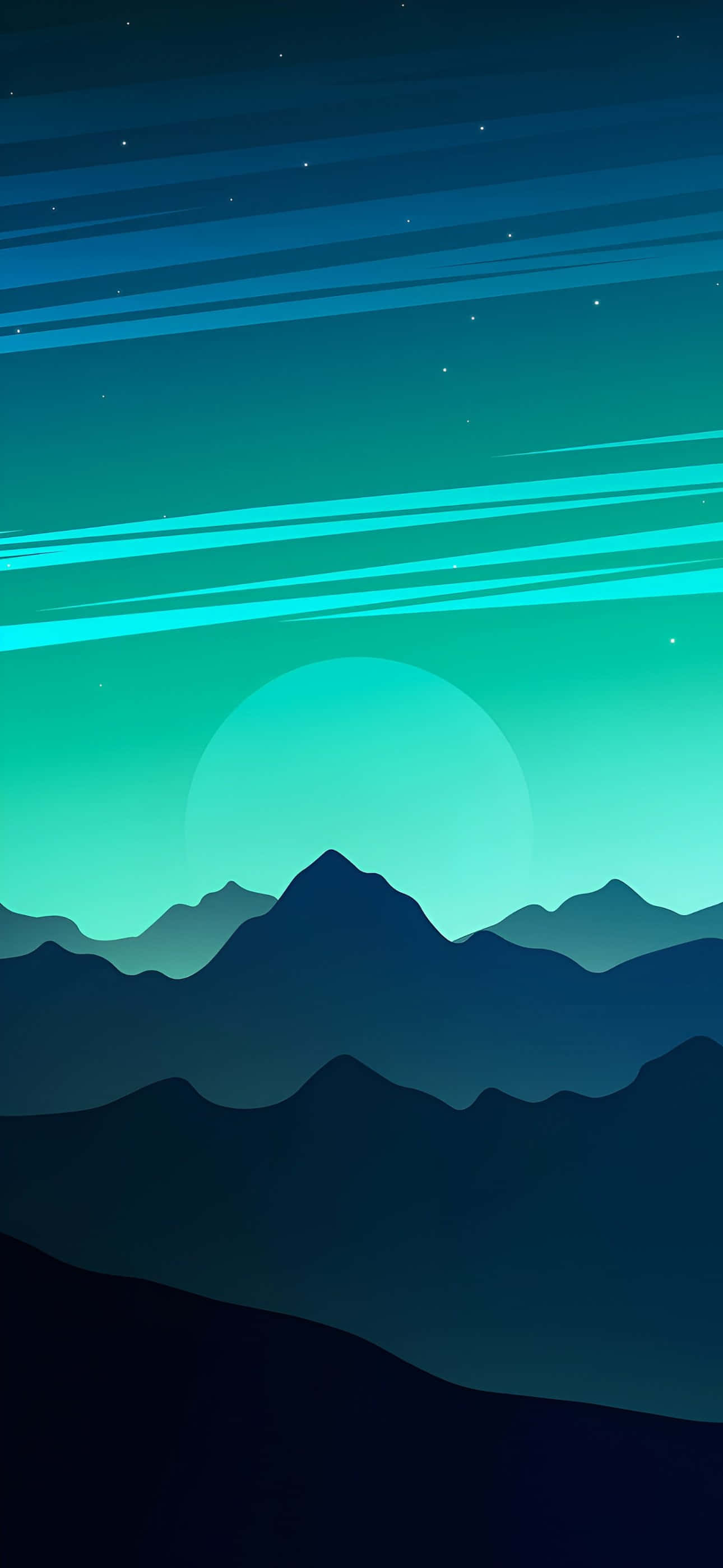 iPhone 16 Plus, teal, blue, 2K Phone Wallpaper