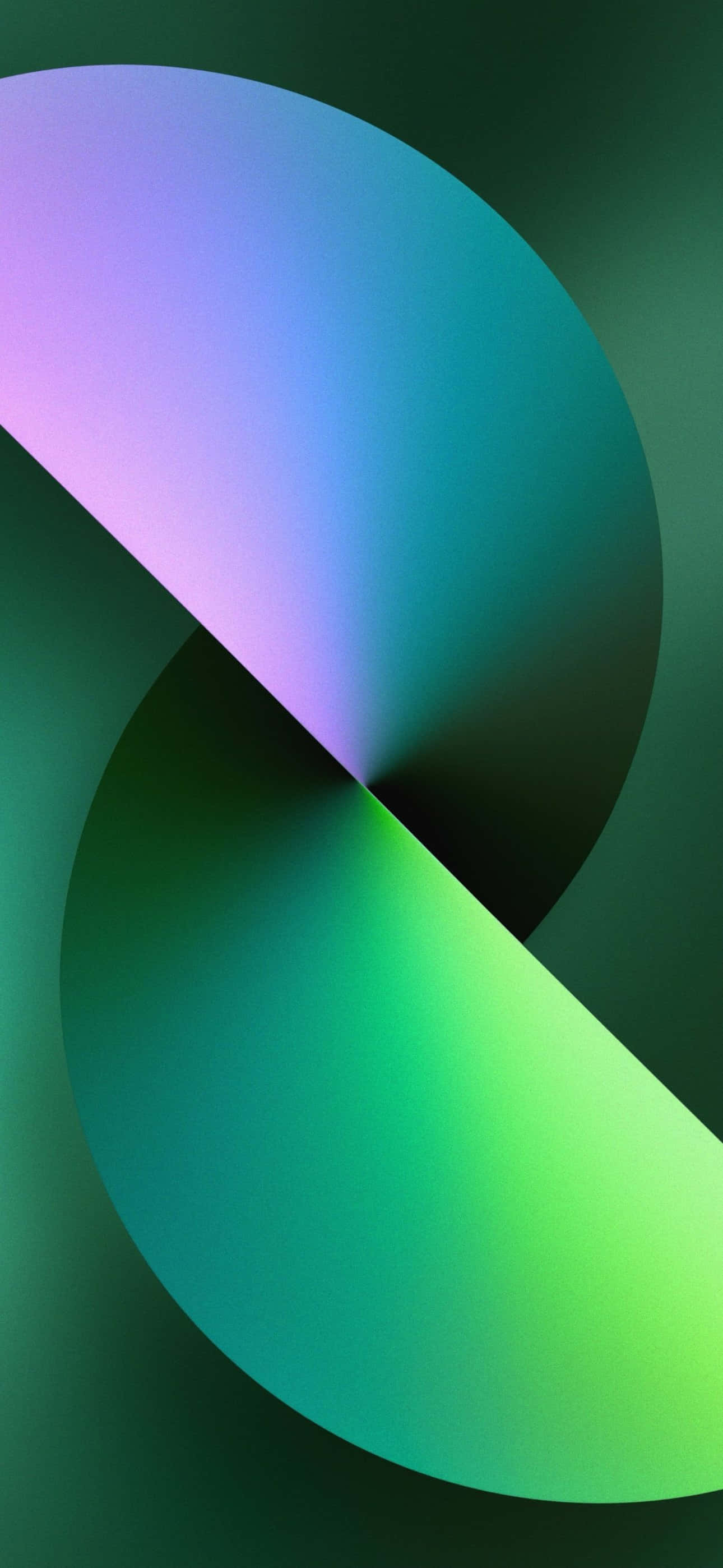 iPhone 16 Plus, vibrant purple blue and green, dark green backdrop, 2K Phone Wallpaper