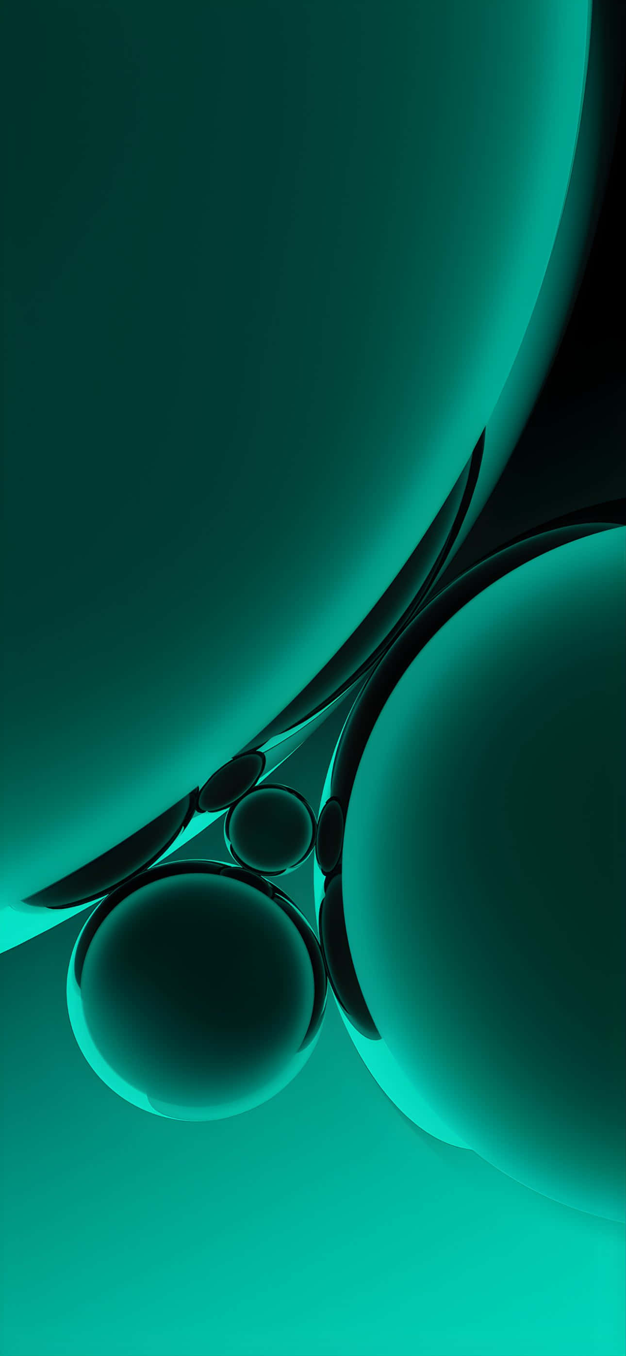 iPhone 16 Plus, teal, glossy reflections, 2K Phone Wallpaper