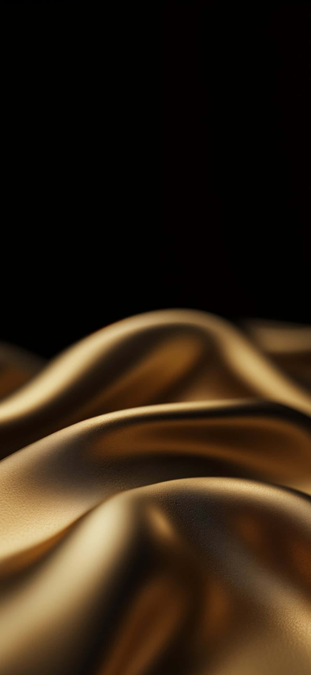 iPhone 16 Plus, gold, golden silk fabric, 2K Phone Wallpaper