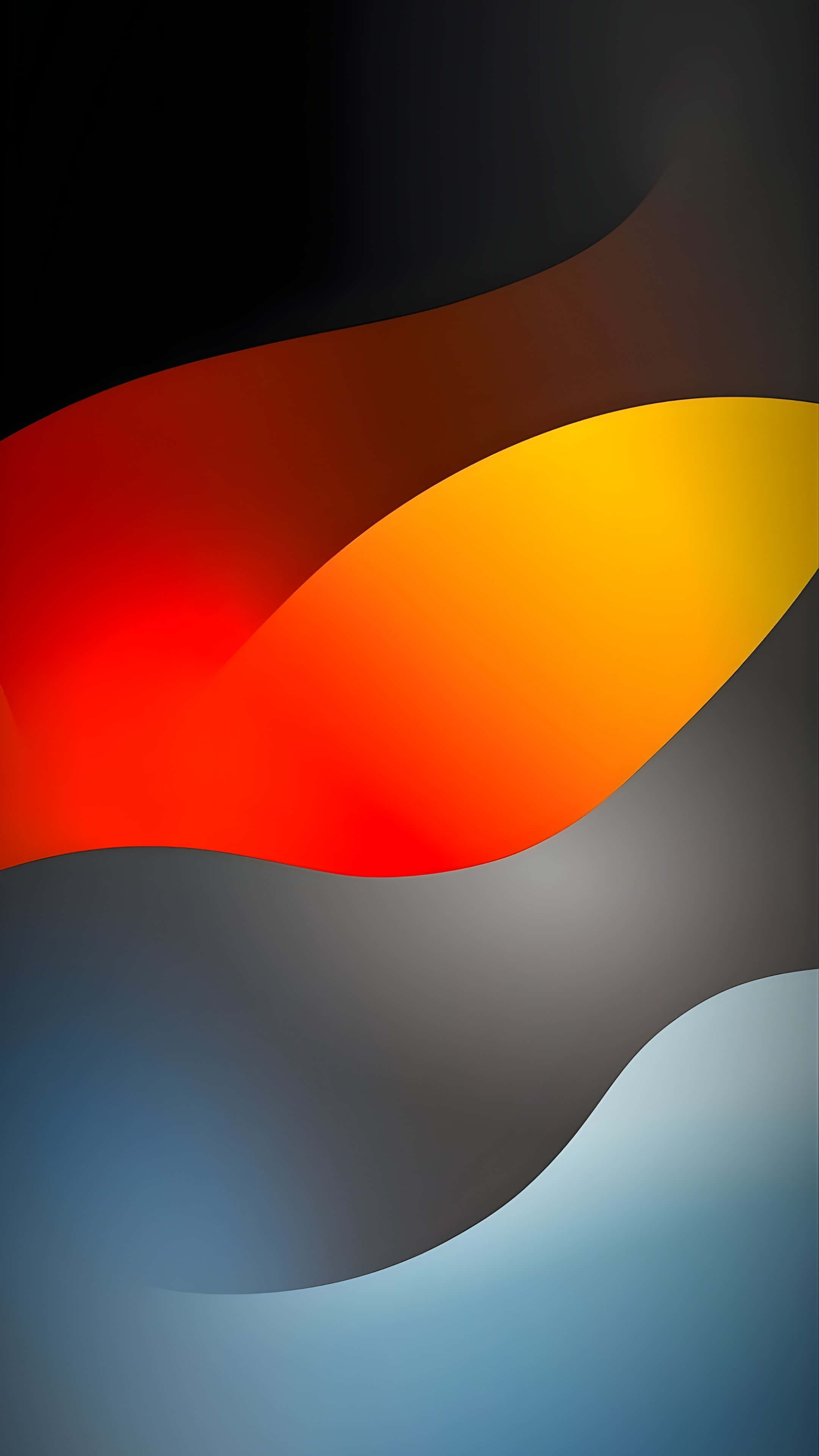 iPhone 16 Pro Max, red, orange, 4K Phone Wallpaper
