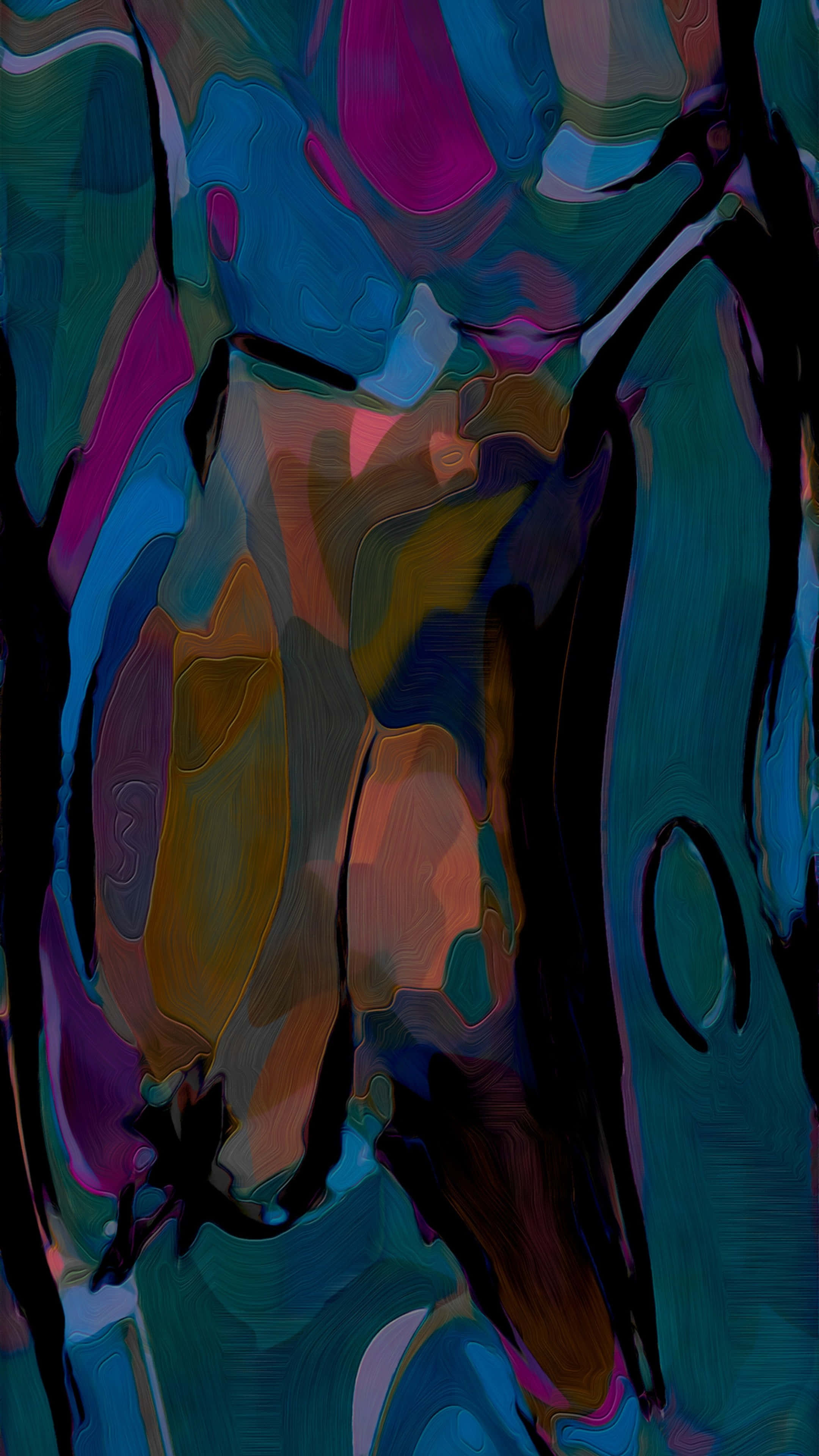 iPhone 16 Pro Max, teal, magenta, 4K Phone Wallpaper