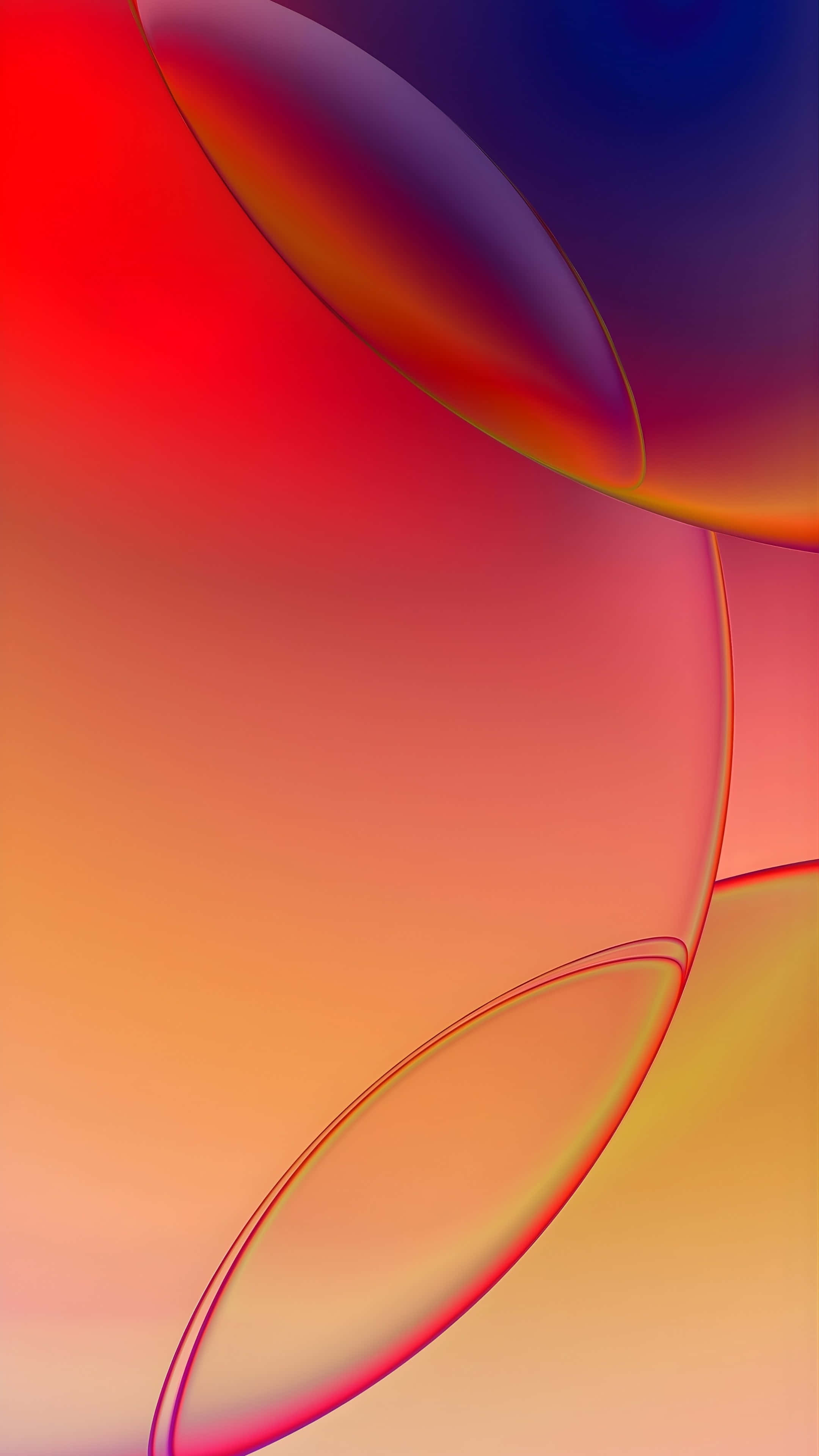 iPhone 16 Pro Max, vibrant display, translucent ovals, 4K Phone Wallpaper