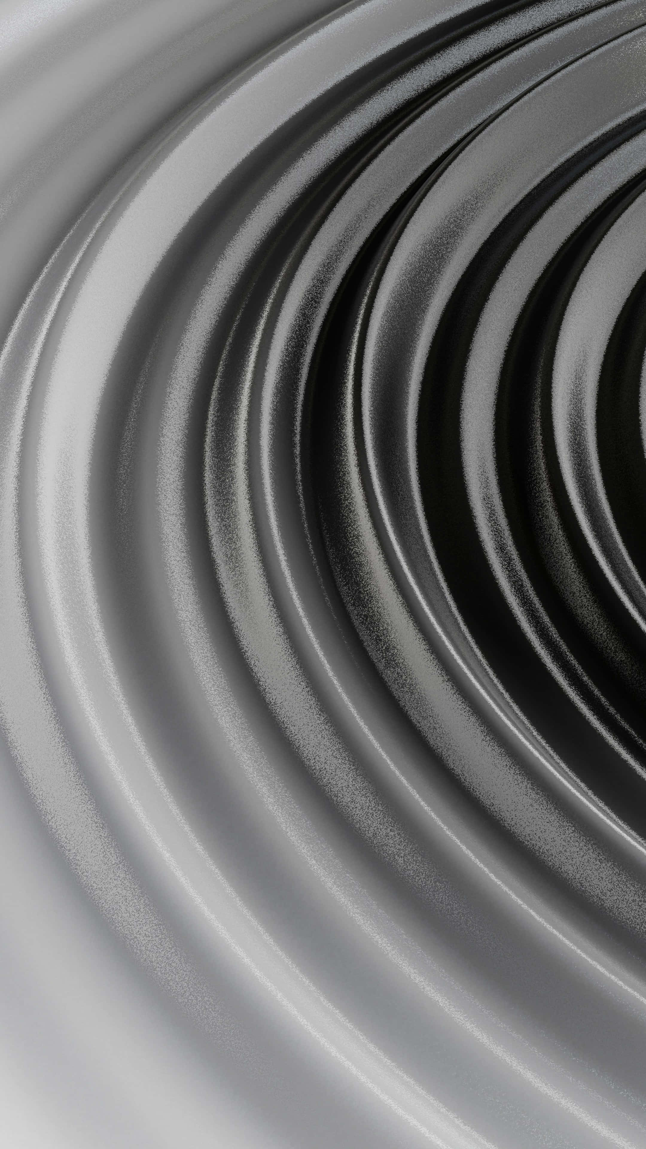 iPhone 16 Pro Max, concentric metallic rings, gradient gray tones, 4K Phone Wallpaper