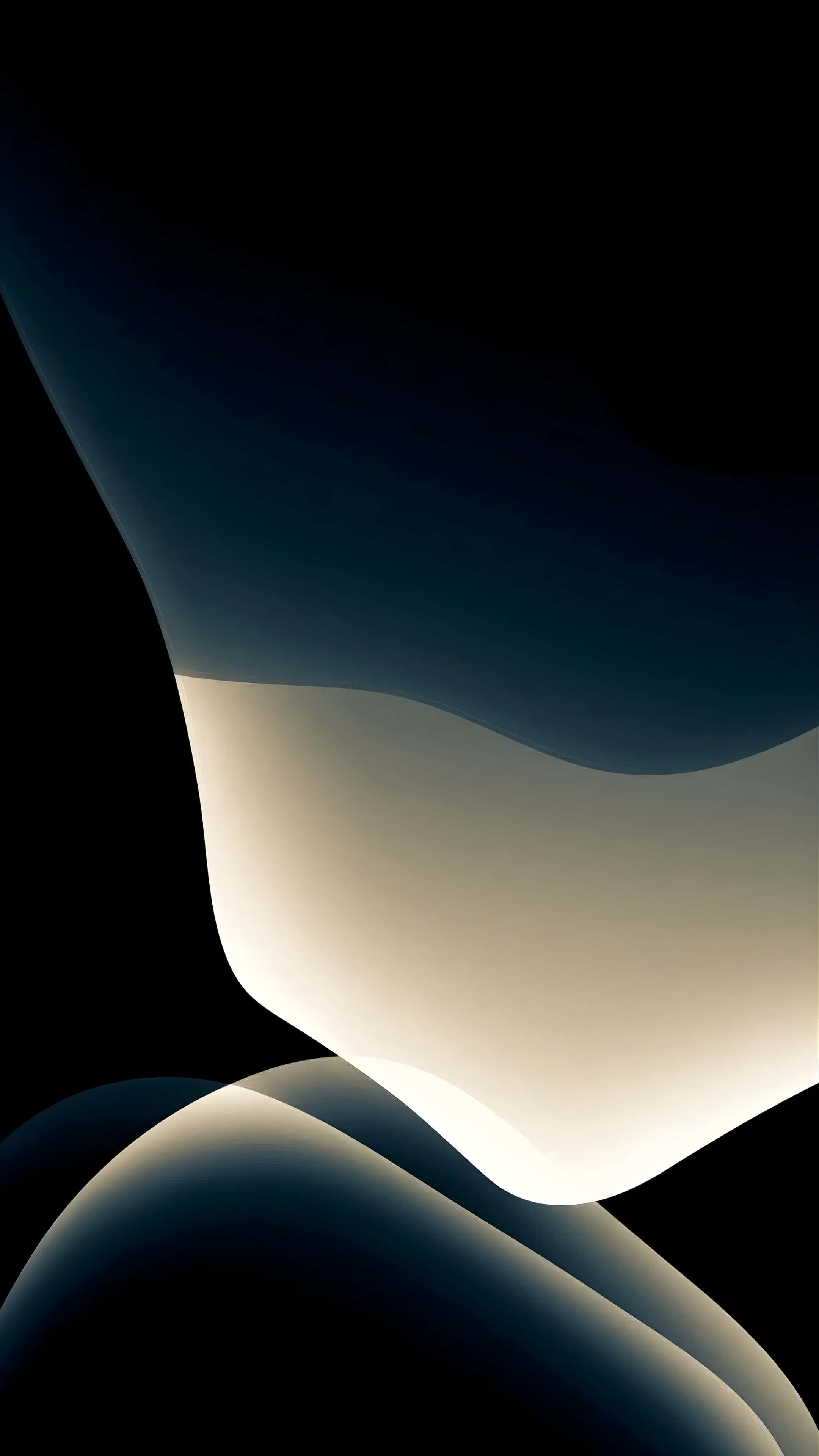iPhone 16 Pro, cream, deep blue, 4K Phone Wallpaper