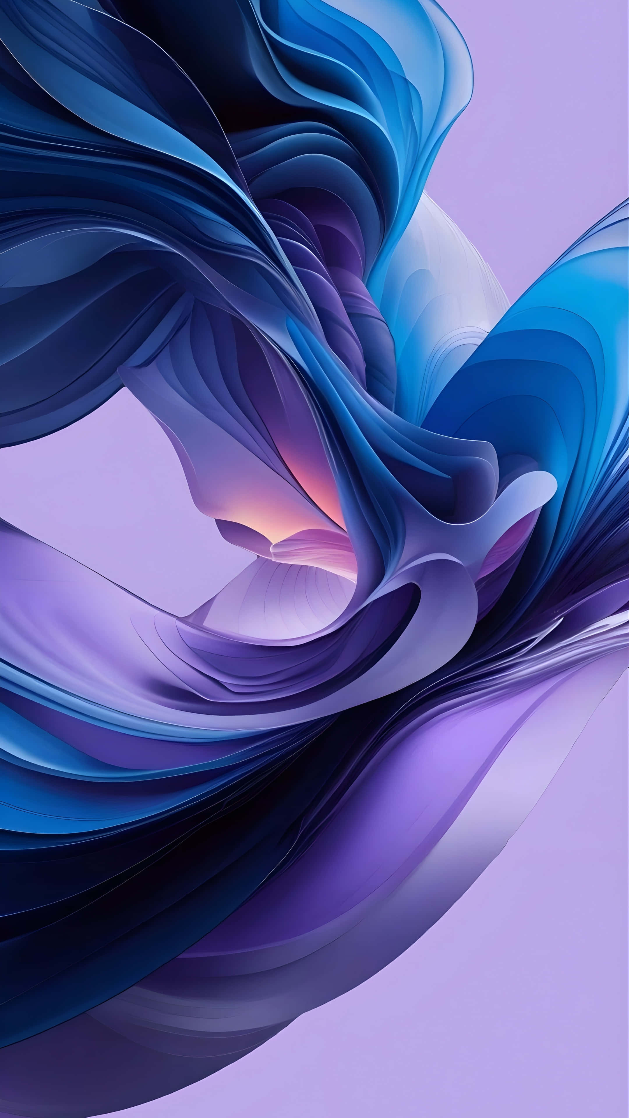 iPhone 16 Pro, deep blue, purple, 4K Phone Wallpaper