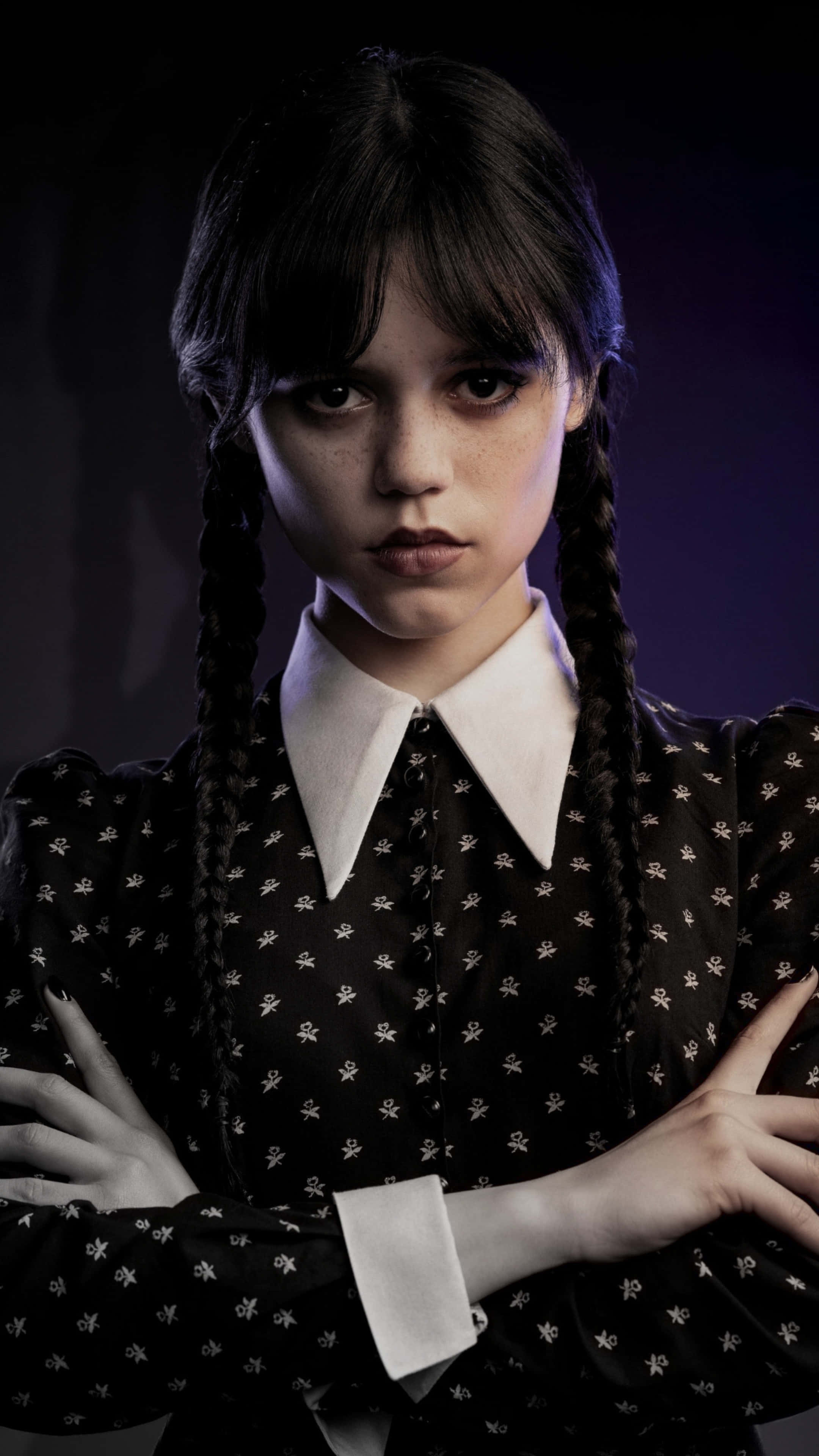 iPhone 16 Pro, portrait mode, dark braided hair, 4K Phone Wallpaper