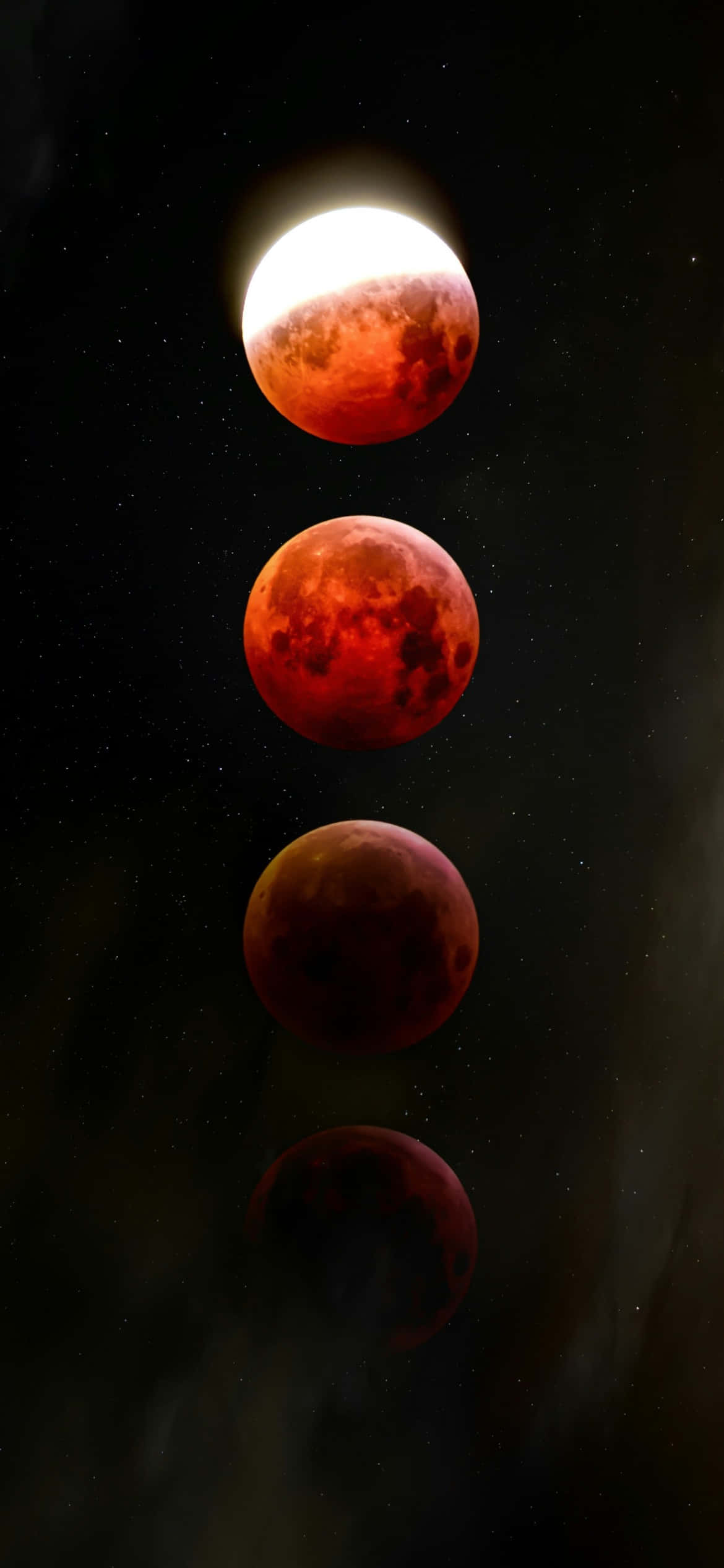 iPhone 16e, lunar eclipse, moon, Full HD Phone Wallpaper