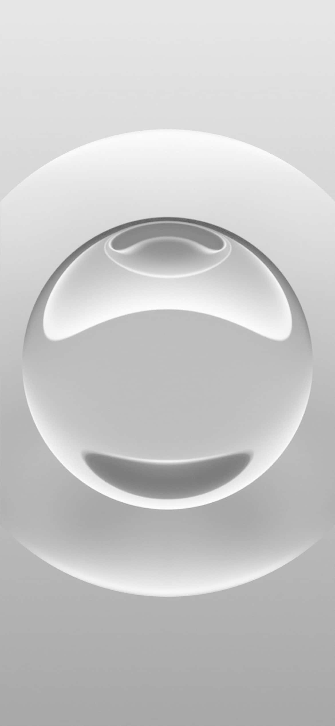 iPhone 16e, monochrome sphere, soft highlights, Full HD Phone Wallpaper