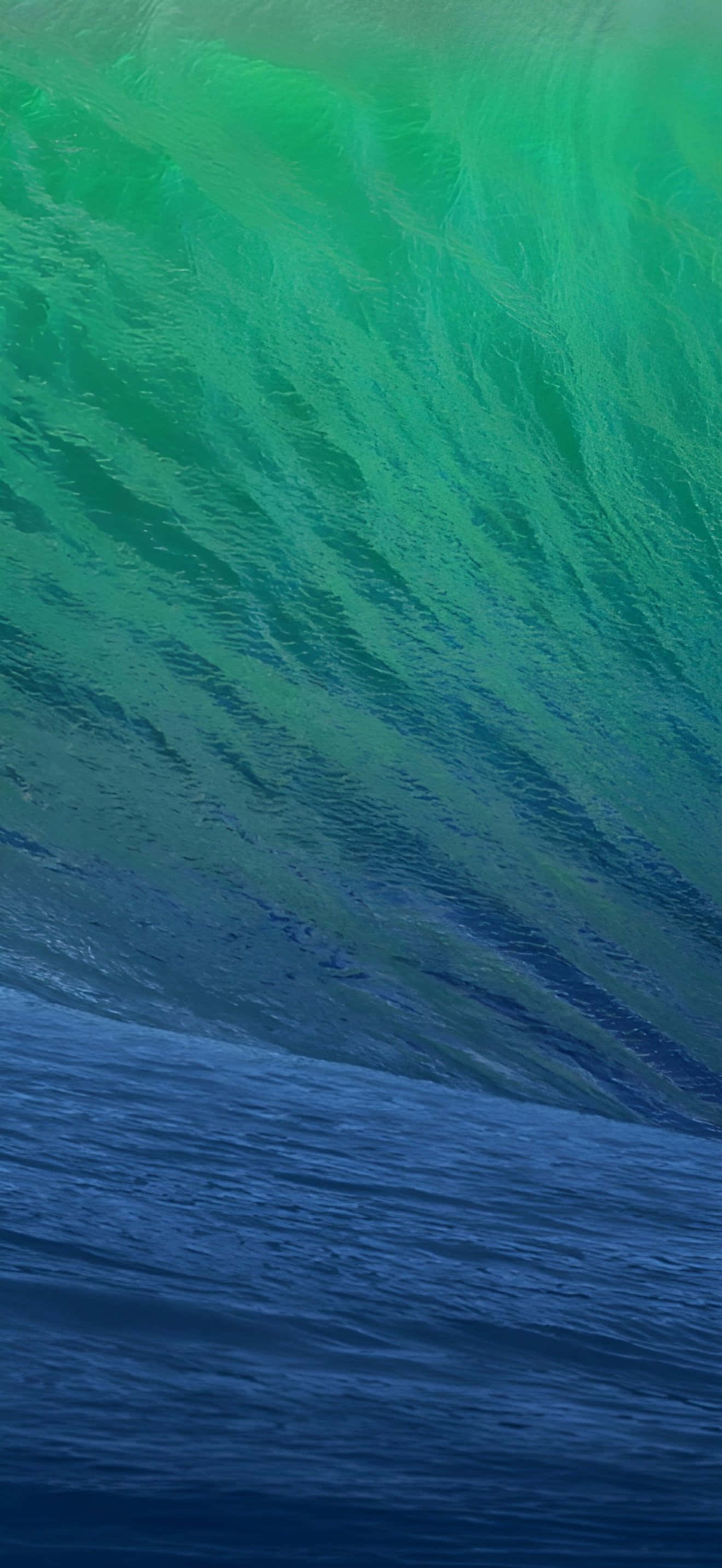 iPhone 17 Pro Max, ocean, green wave, 2K Phone Wallpaper