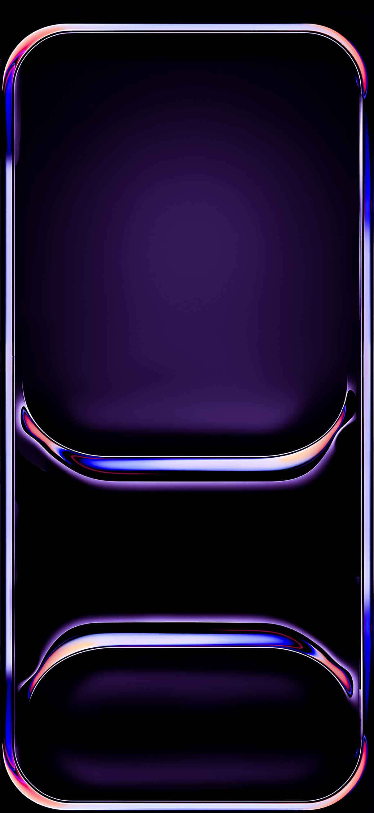iPhone 17, purple blue, pink neon borders, 2K Phone Wallpaper