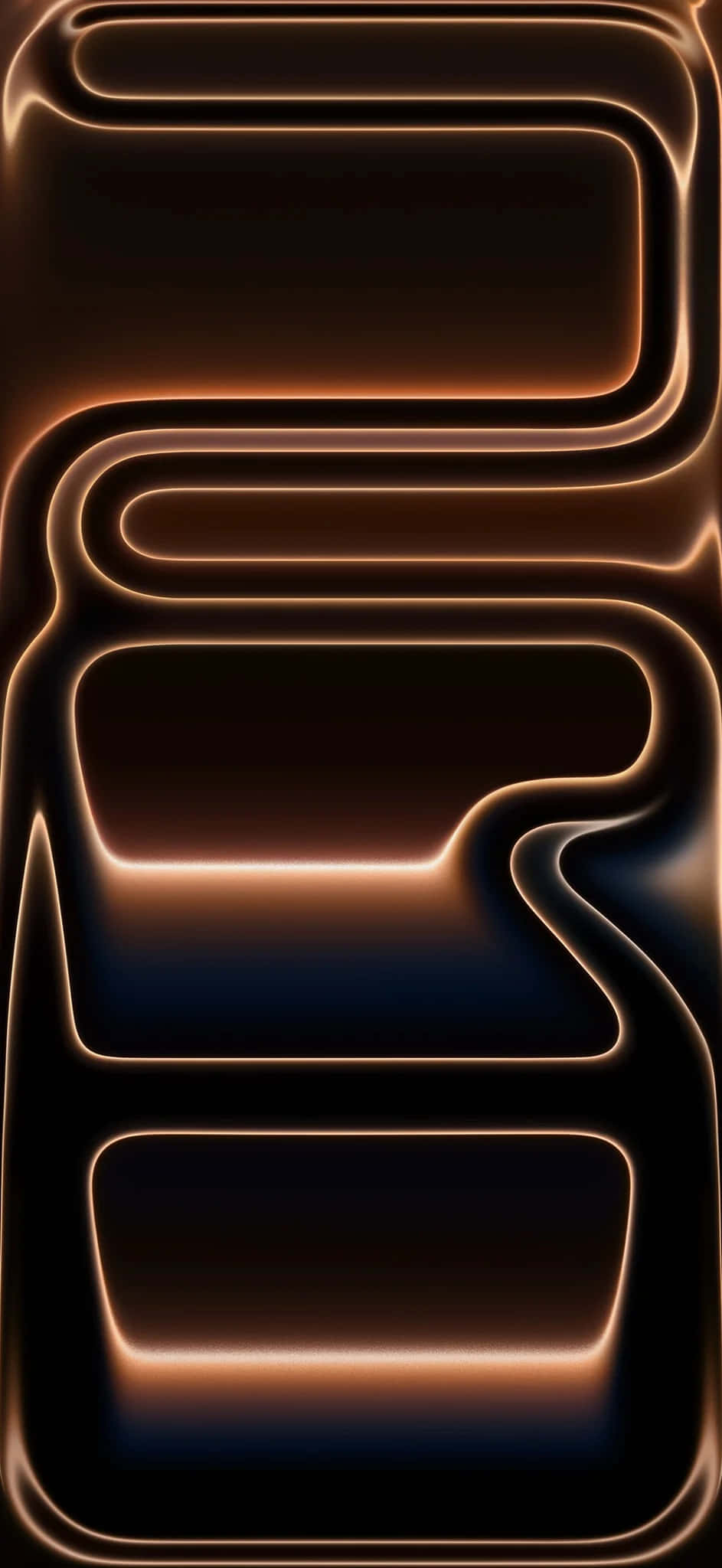 iPhone 17, glowing amber neon lines, dark gradient background, Full HD Phone Wallpaper