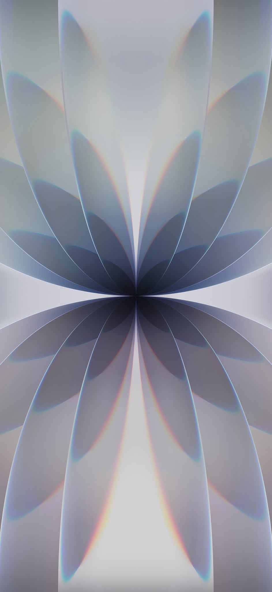 iPhone 17, abstract flower, symmetrical abstract pattern, Full HD Phone Wallpaper