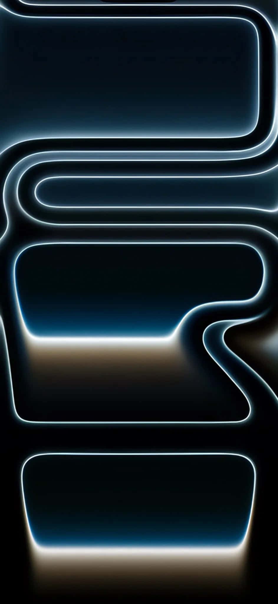 iPhone 17, neon outline design, glowing neon blue lines, Full HD Phone Wallpaper