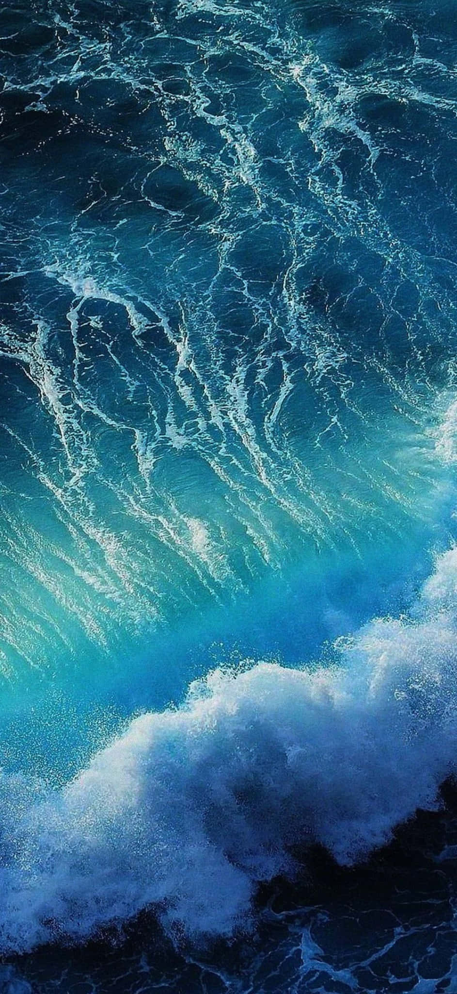 iPhone 17, ocean wave, turquoise, Full HD Phone Wallpaper