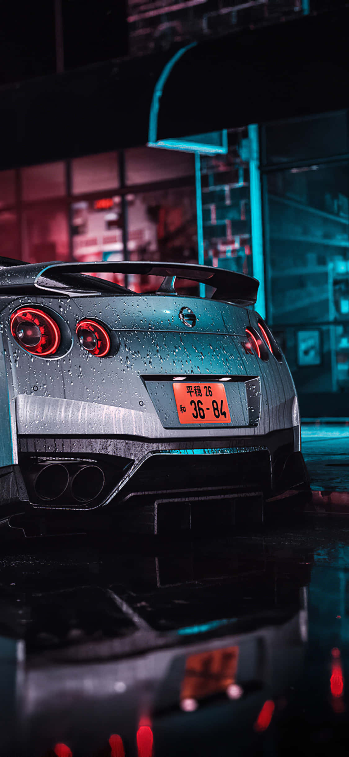 iPhone 2020, silver, glowing red taillights, Full HD Phone Wallpaper