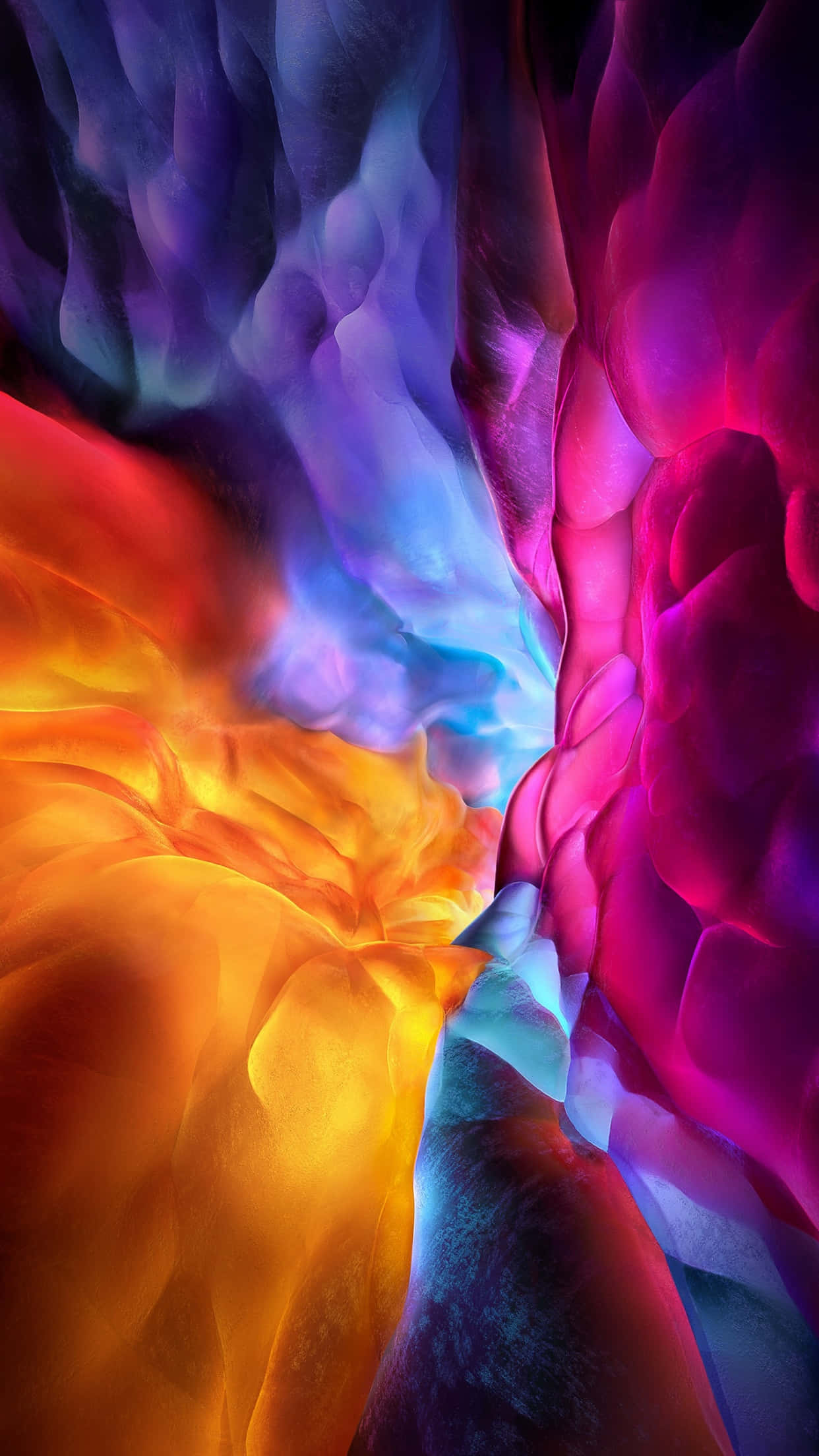 iPhone 2020, fiery orange, pink, Full HD Phone Wallpaper