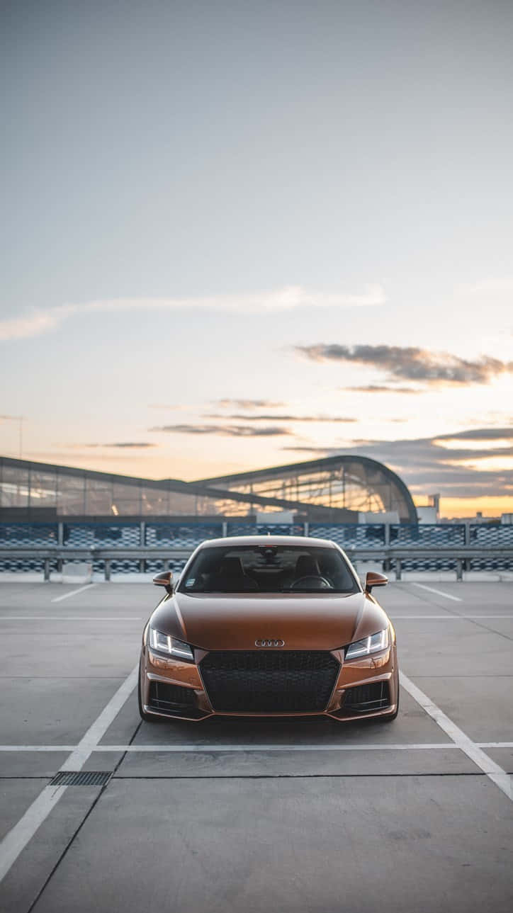 iPhone 2020, bronze, Audi sports car, HD Phone Wallpaper