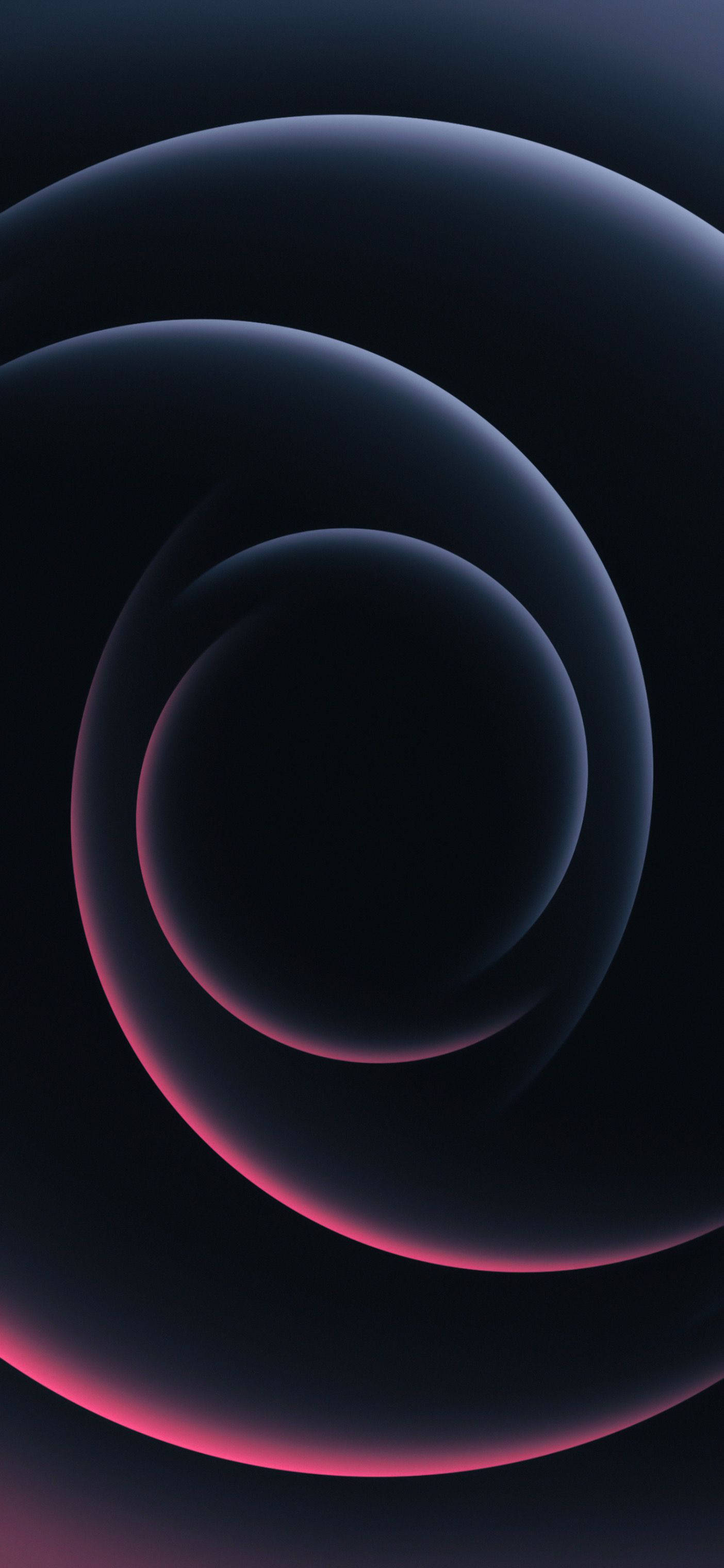 iPhone 2021, pink spiral patterns, glowing orbs, 2K Phone Wallpaper
