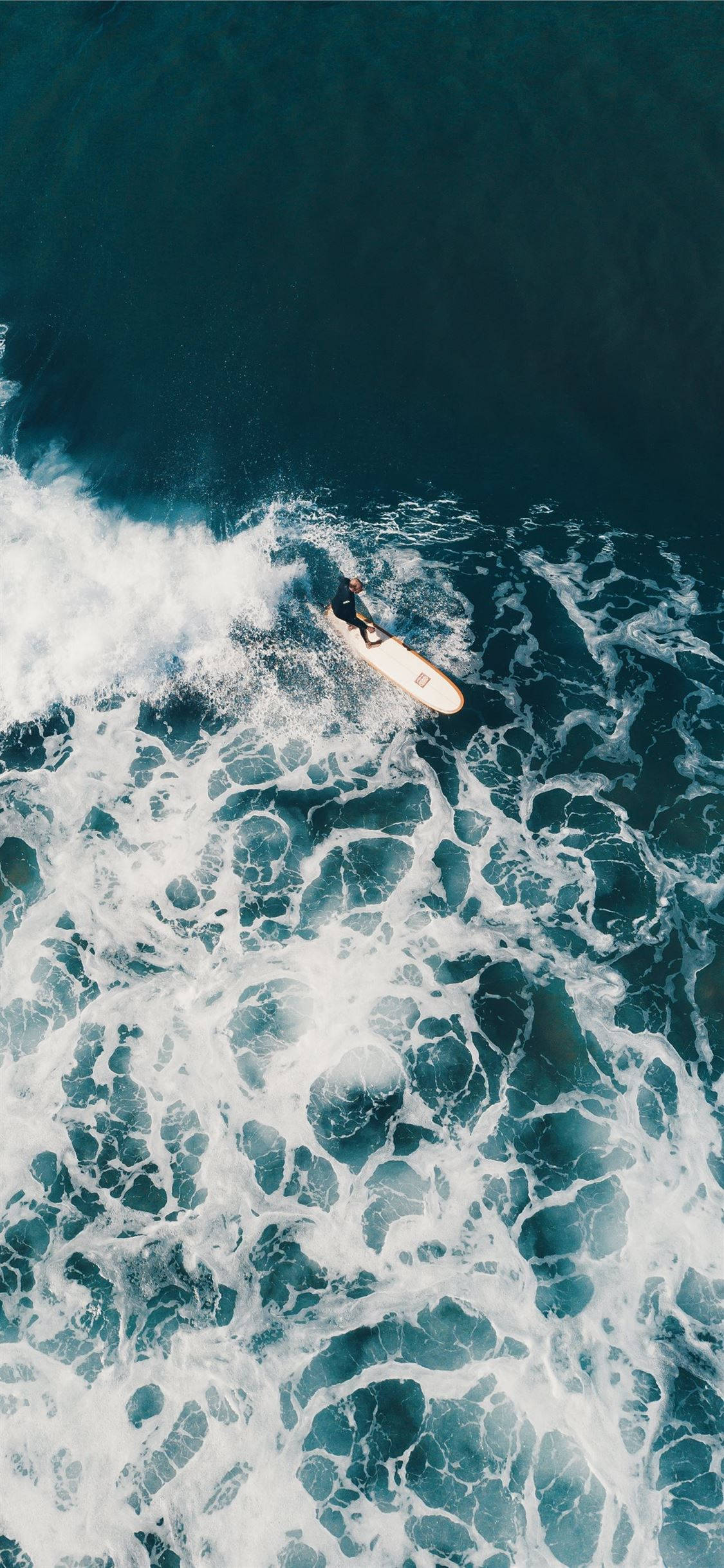 iPhone 2021, surfer, foamy ocean wave, Full HD Phone Wallpaper