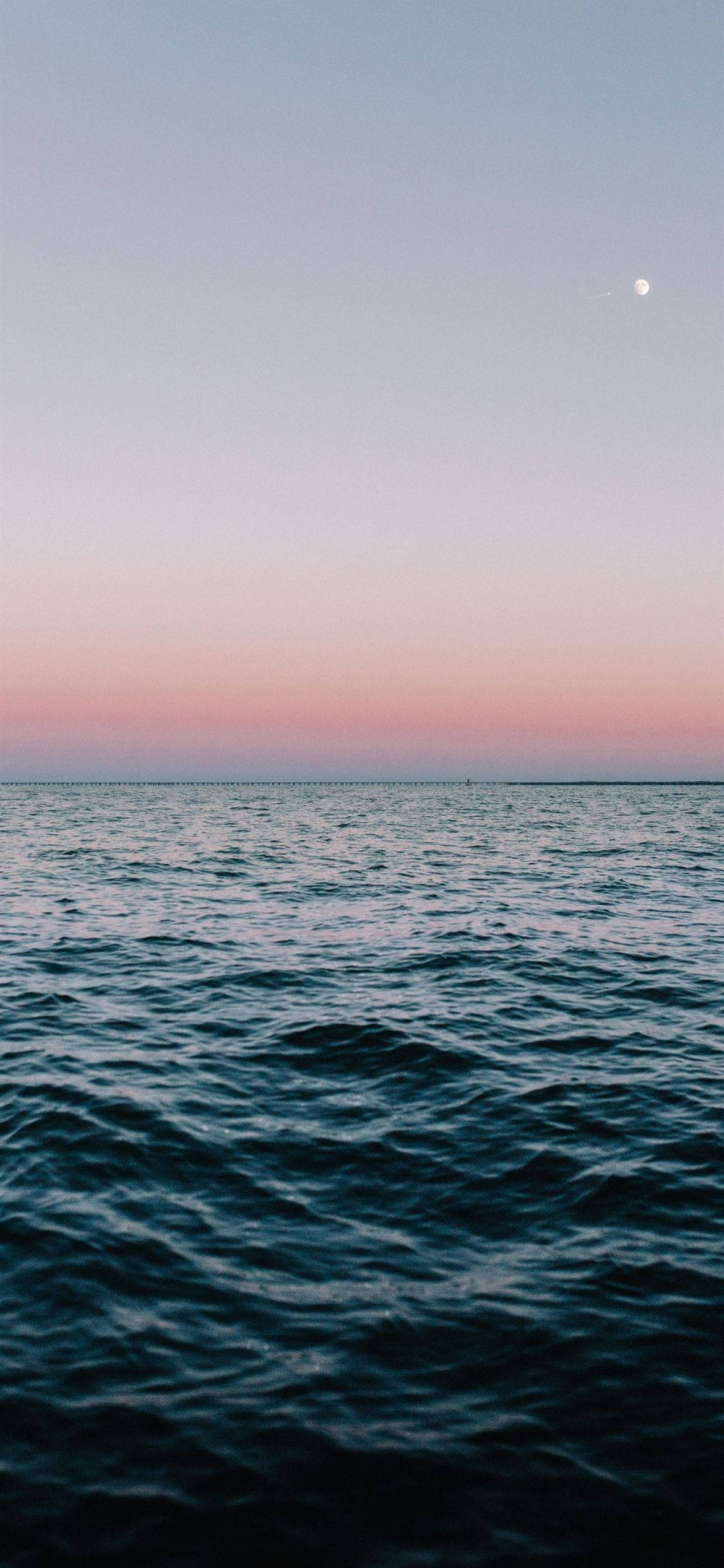 Sky And Sea, iPhone 2021, twilight, Full HD Phone Wallpaper