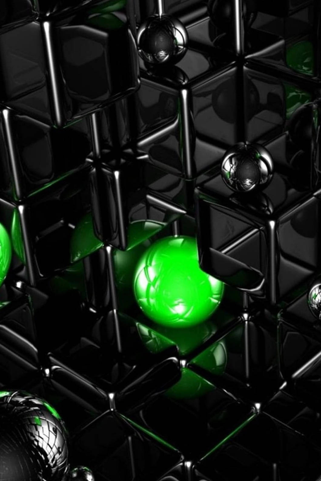 neon green, iPhone 4s, glossy black, HD Phone Wallpaper