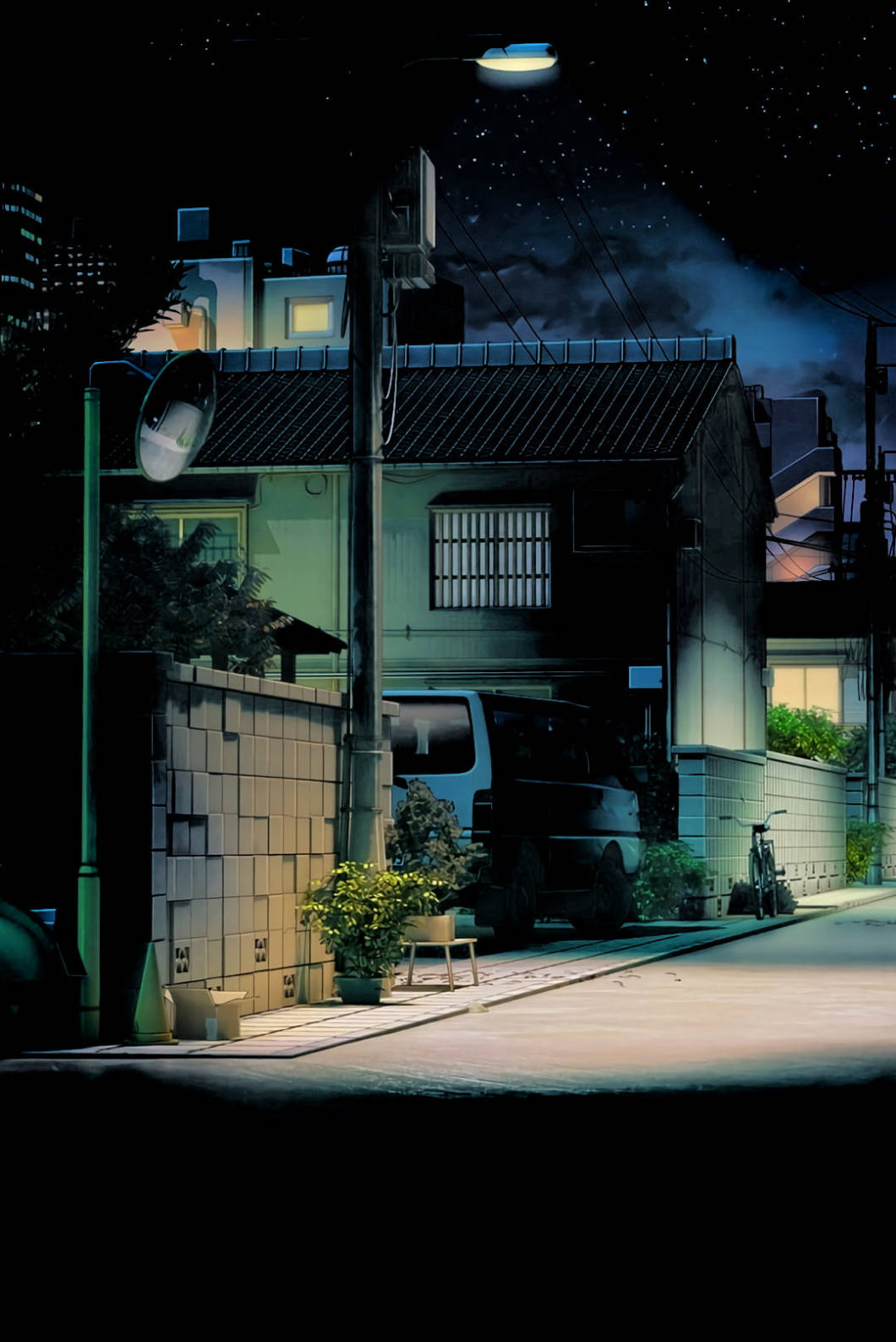 iPhone 4s, street lamp, Japanese street, HD Phone Wallpaper